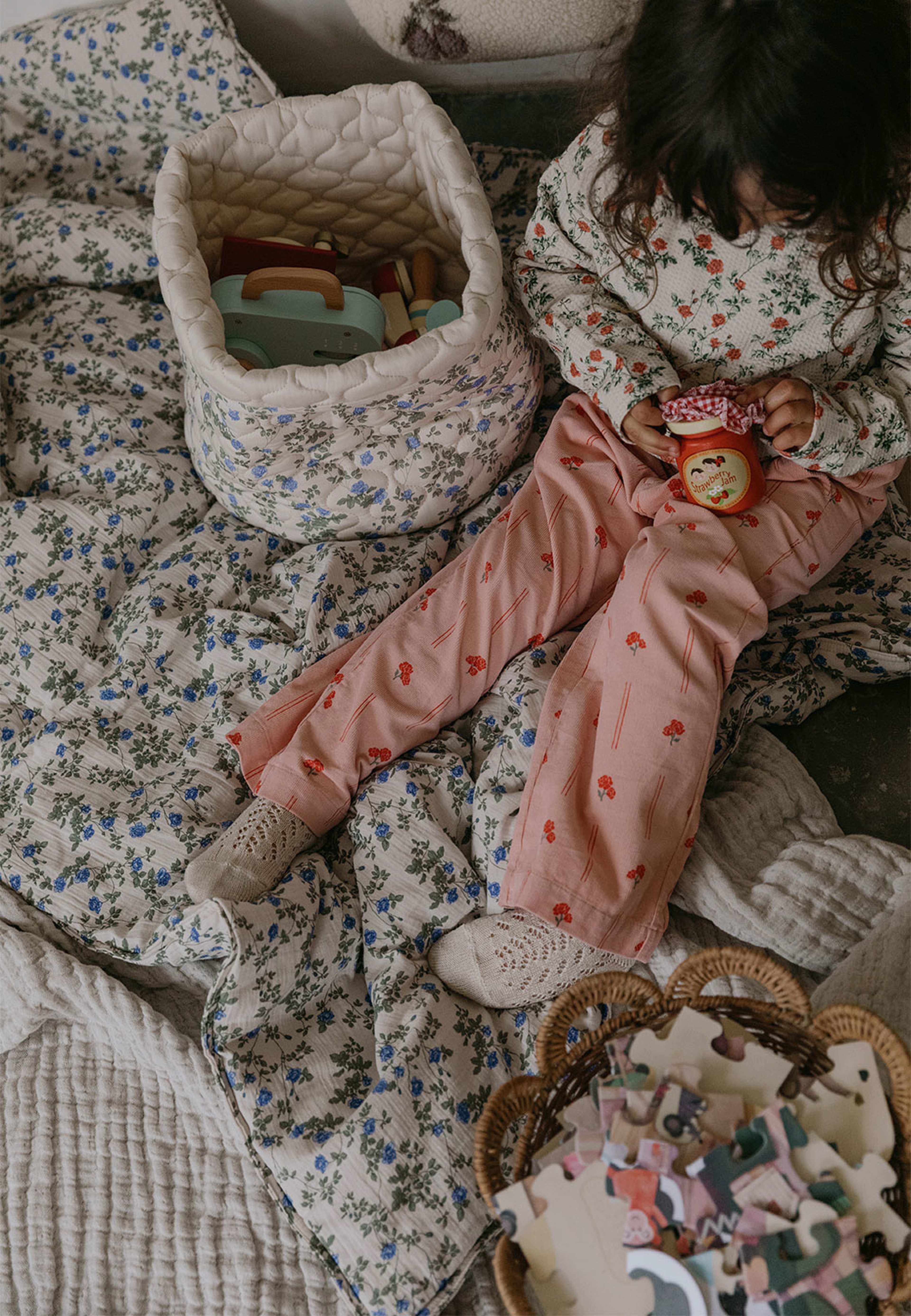 Satin Quiltade Korgar, från Garbo&Friends, i färgen Dainty. Klicka för att öppna bilden i stort format