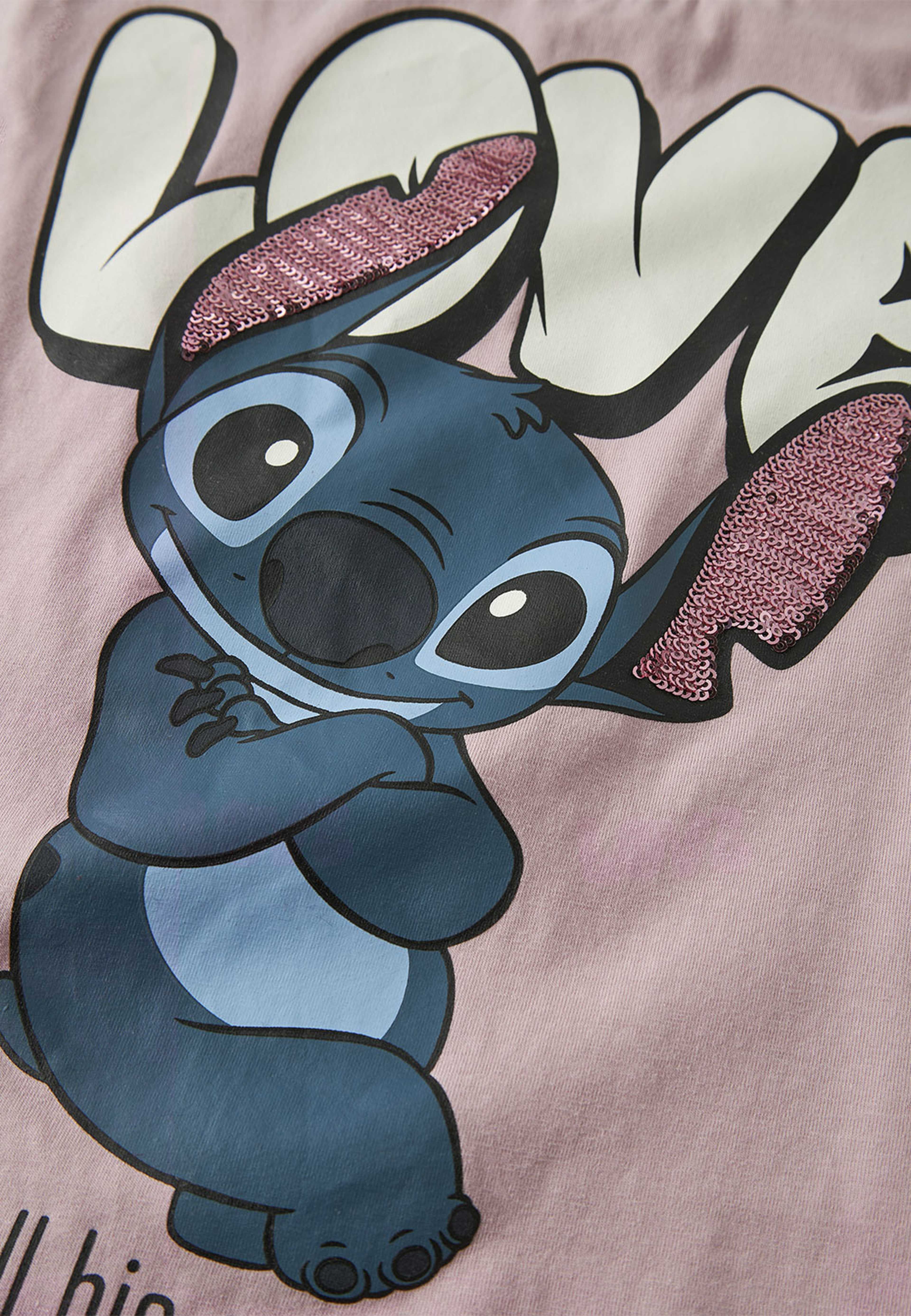NKFODINA T-shirt STITCH, från Name It, i färgen Keepsake Lilac. Klicka för att öppna bilden i stort format