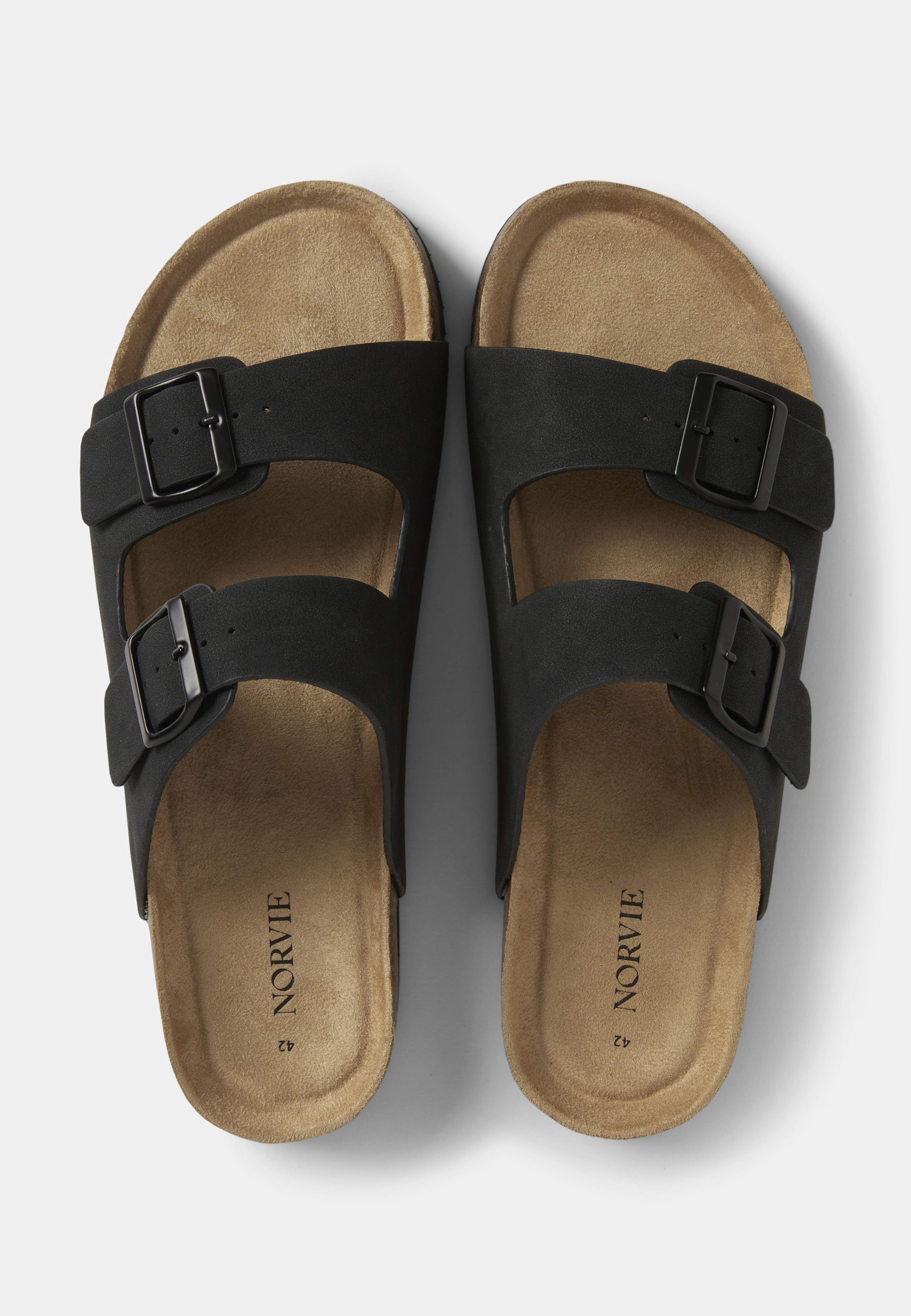 Slip in-sandaler, från NORVIE, i färgen Black. Klicka för att öppna bilden i stort format