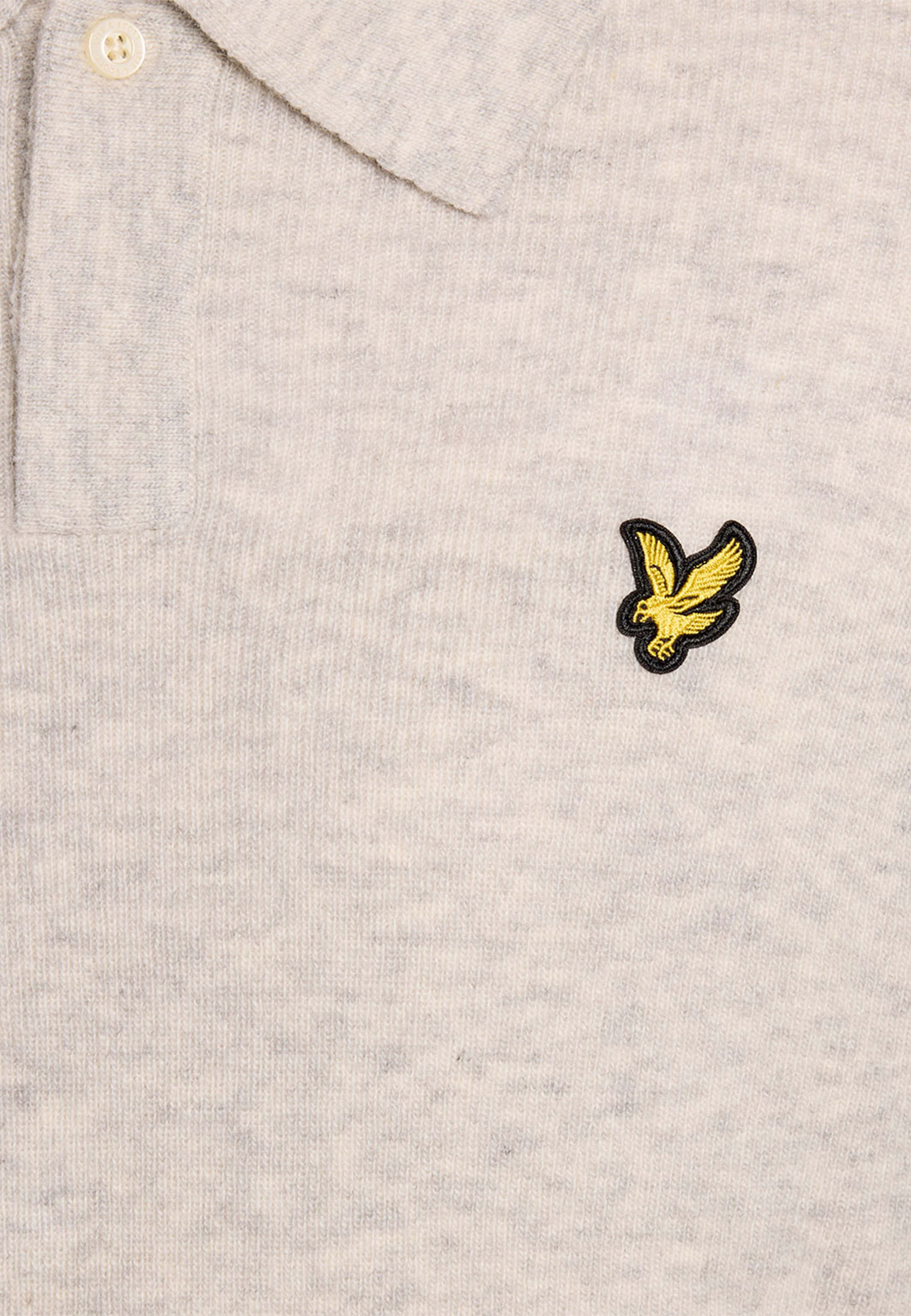 Lambswool Blend Rugby Jumper, från Lyle & Scott, i färgen Light Grey Marl. Klicka för att öppna bilden i stort format