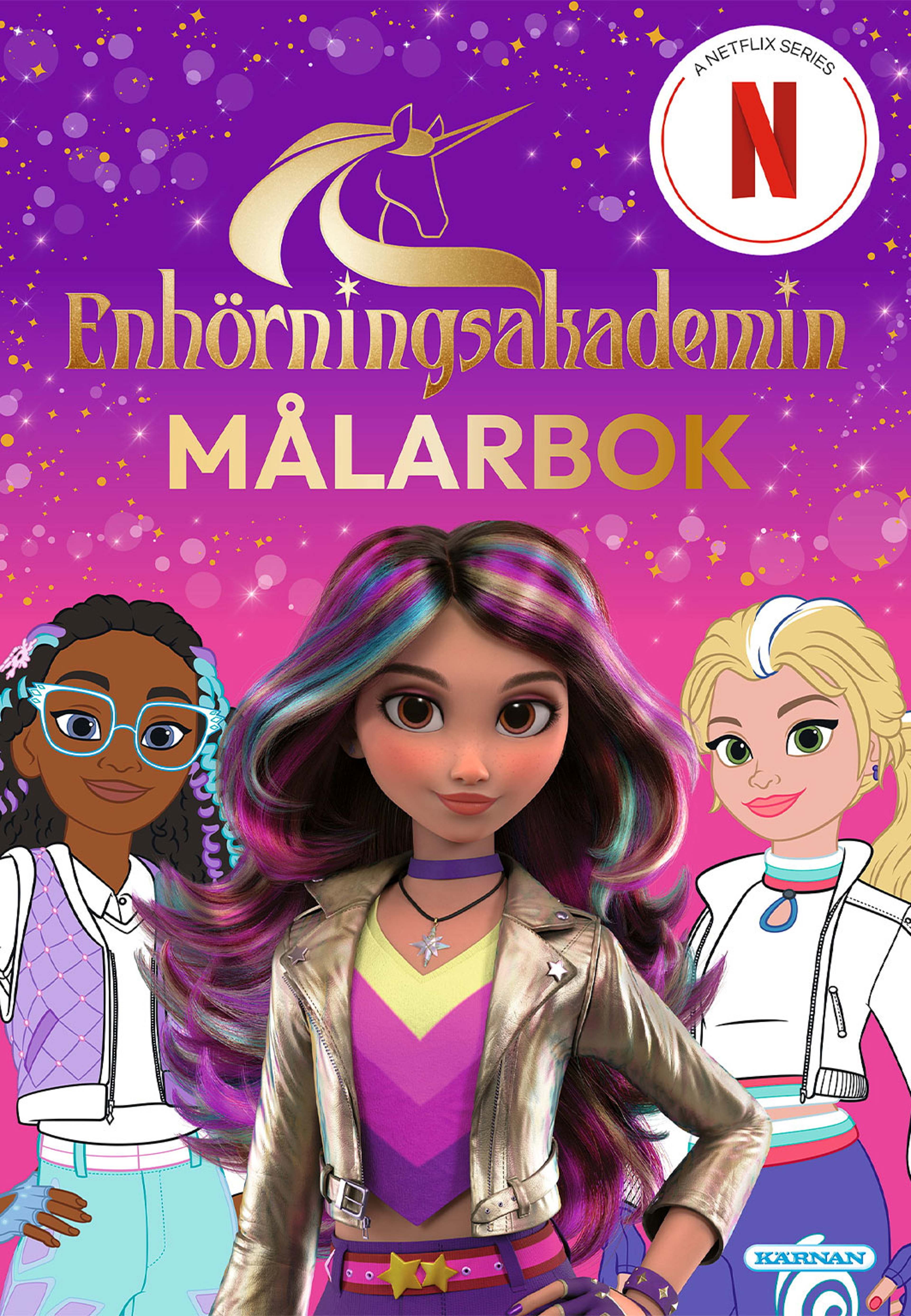 MÅLARBOK ENHÖRNINGSAKADEMIN, från KÄRNAN. Klicka för att öppna bilden i stort format