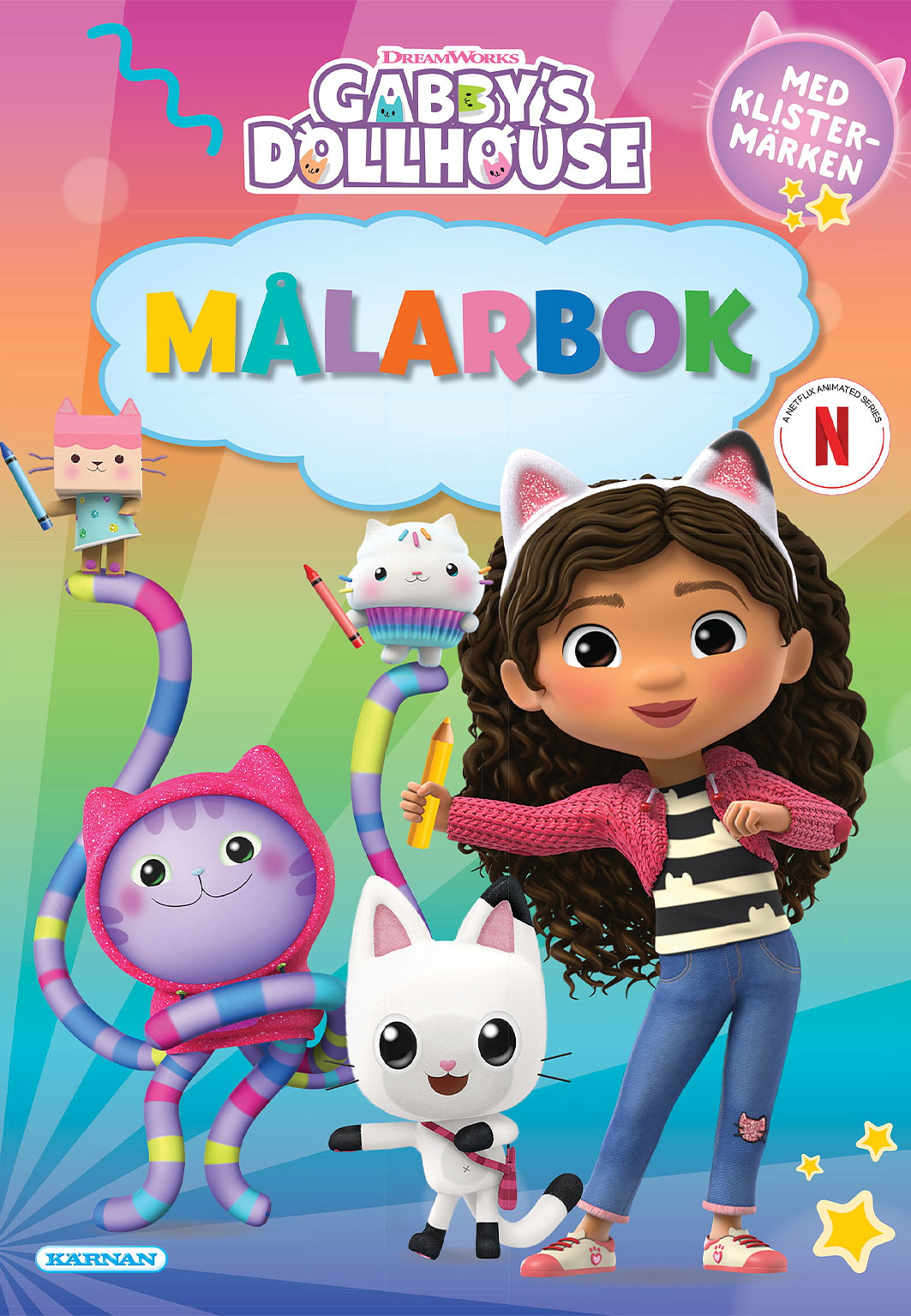 MÅLARBOK GABBYS DOCKHUS, från KÄRNAN. Klicka för att öppna bilden i stort format