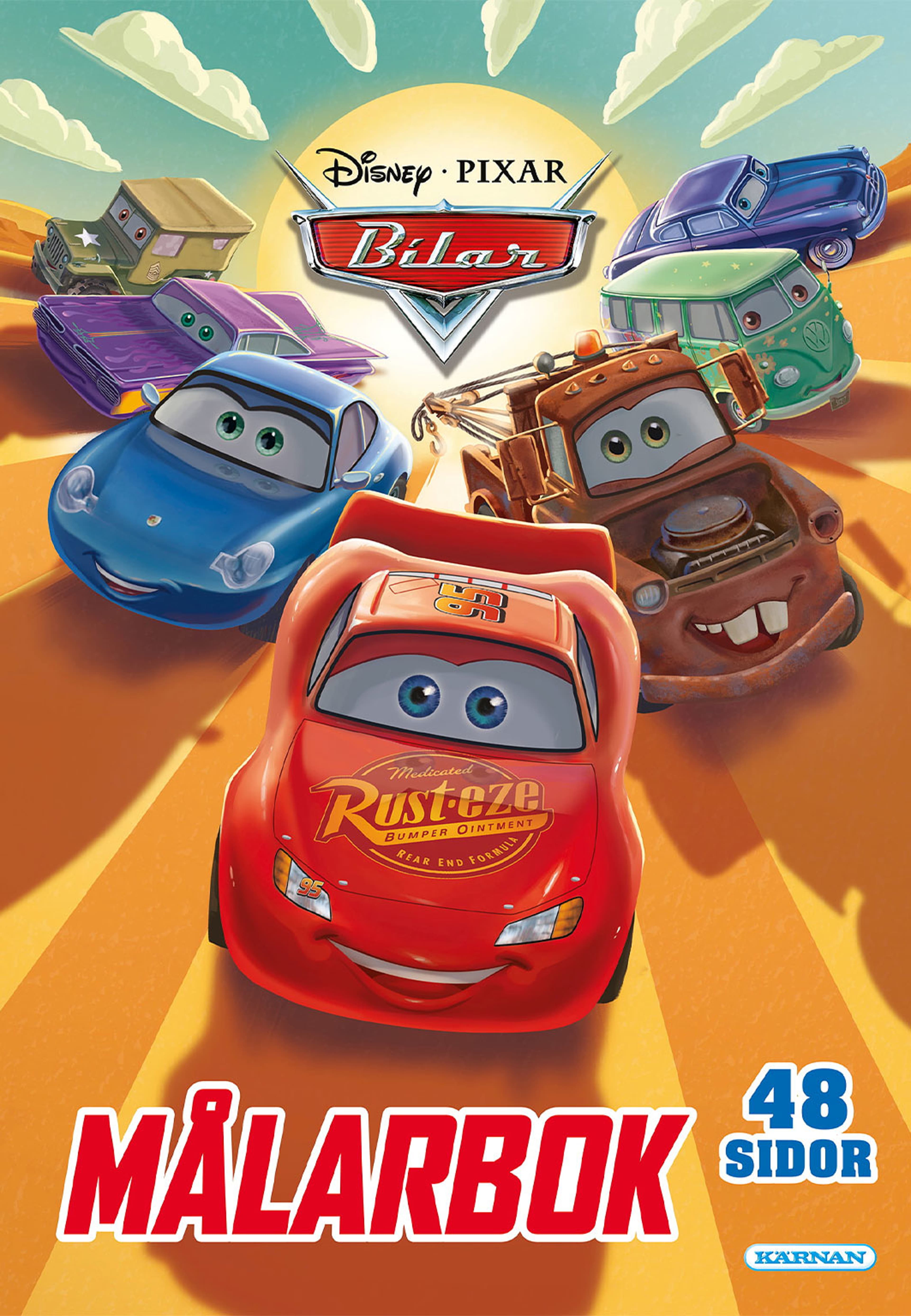 MÅLARBOK BILAR, från KÄRNAN. Klicka för att öppna bilden i stort format