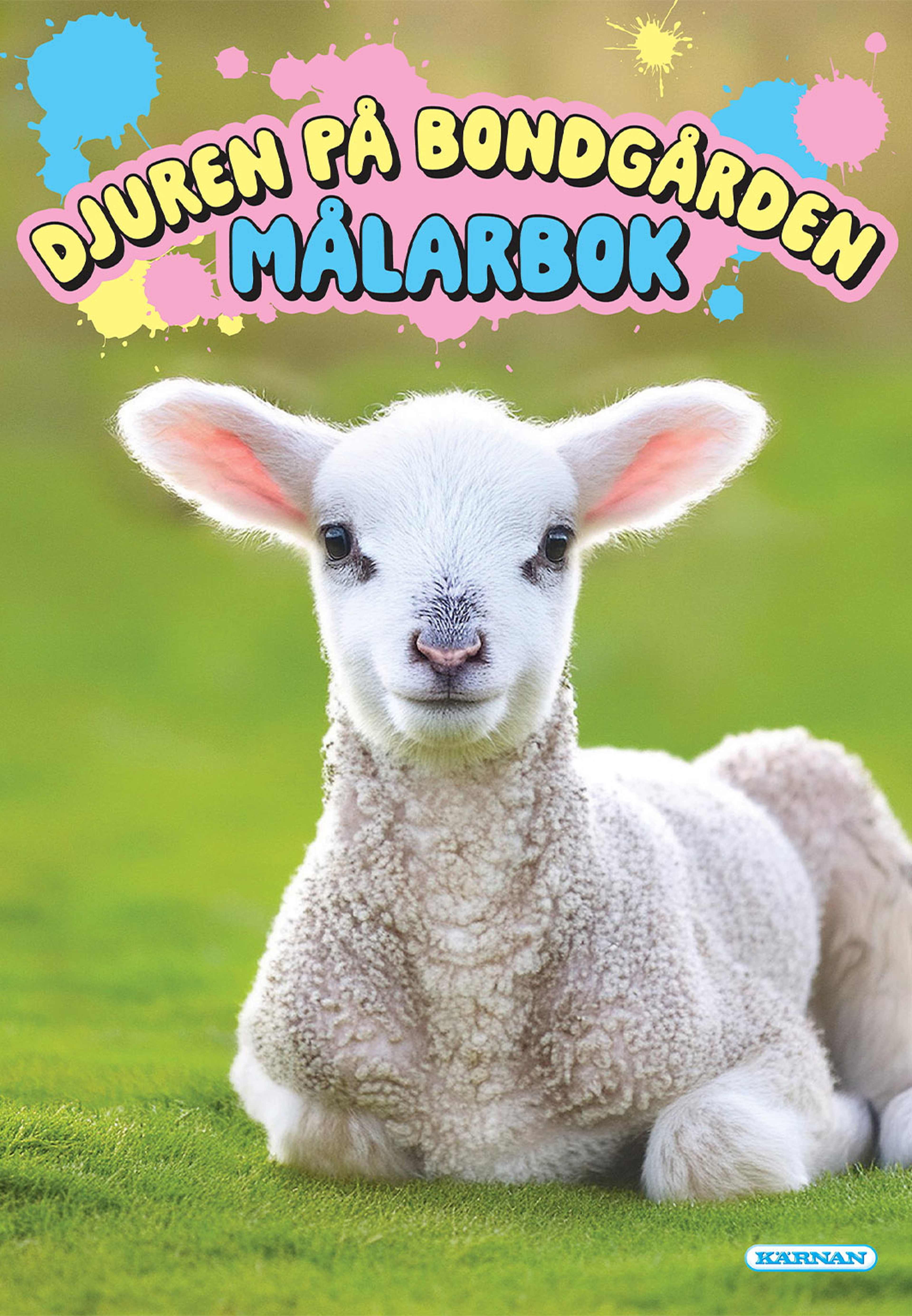 MÅLARBOK DJUREN PÅ BONDGÅRDEN, från KÄRNAN. Klicka för att öppna bilden i stort format
