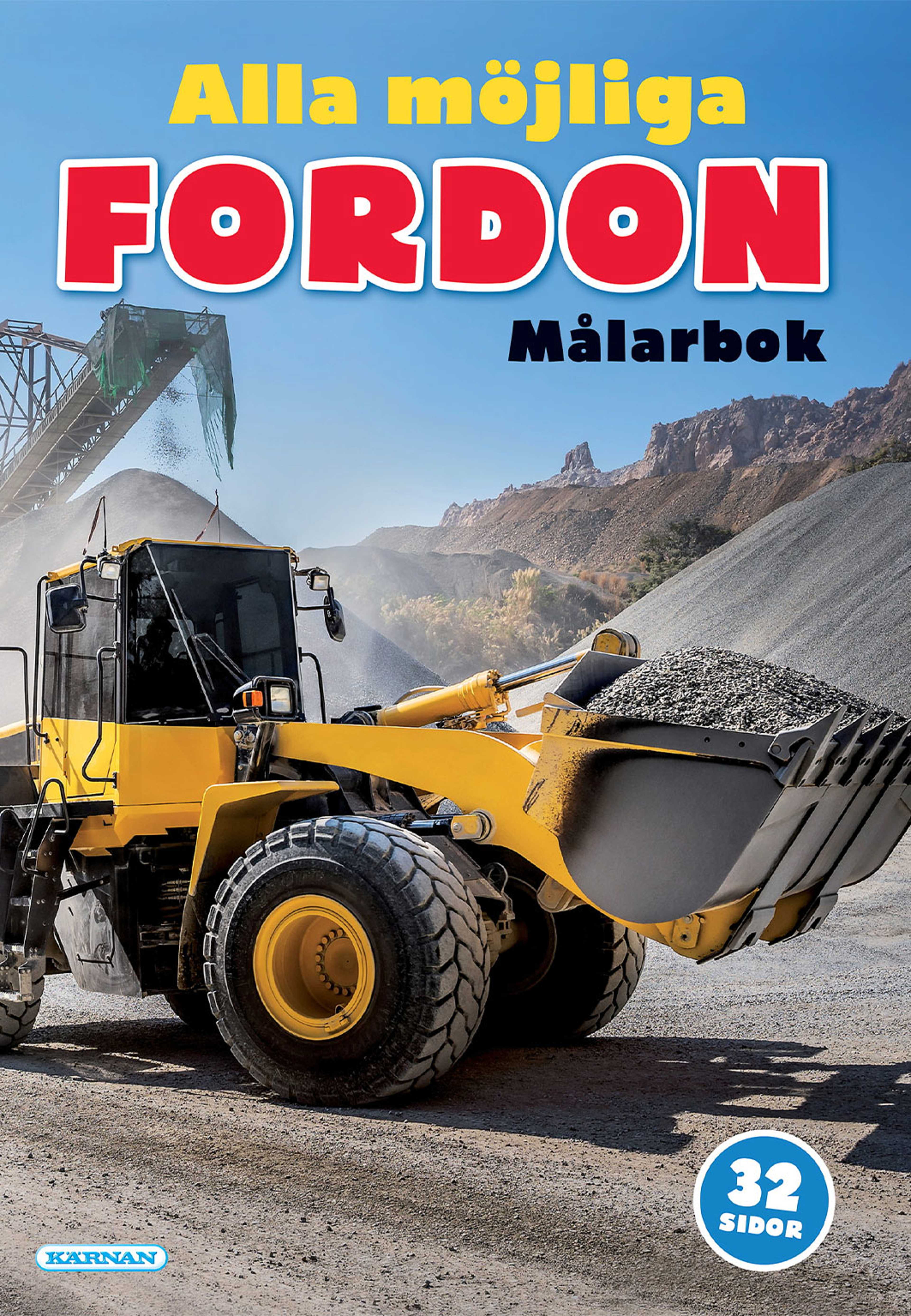 MÅLARBOK ALLA MÖJLIGA FORDON från KÄRNAN | Åhléns