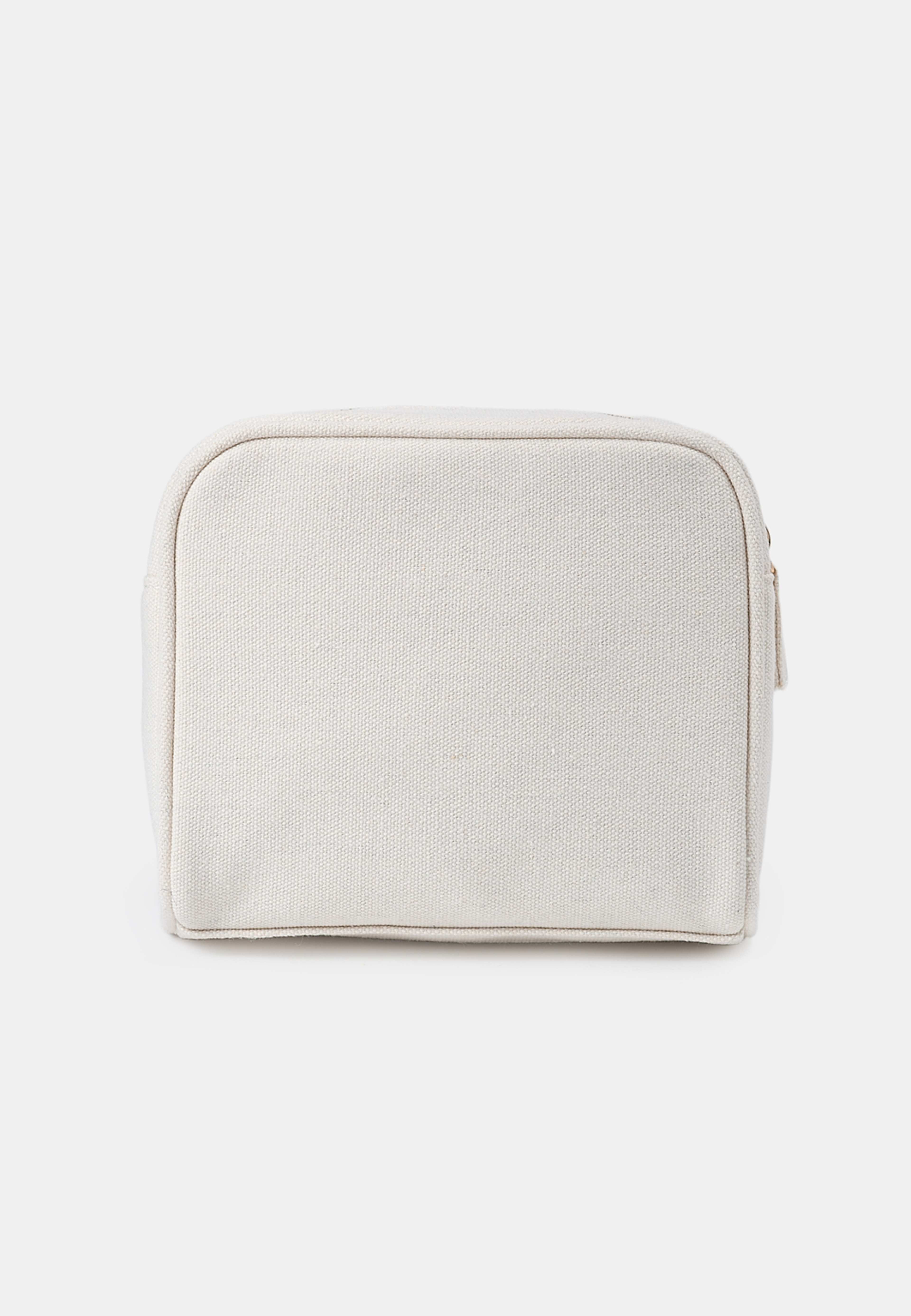 Cotton Beauty Bag, från Å BEAUTY, i färgen Cream. Klicka för att öppna bilden i stort format