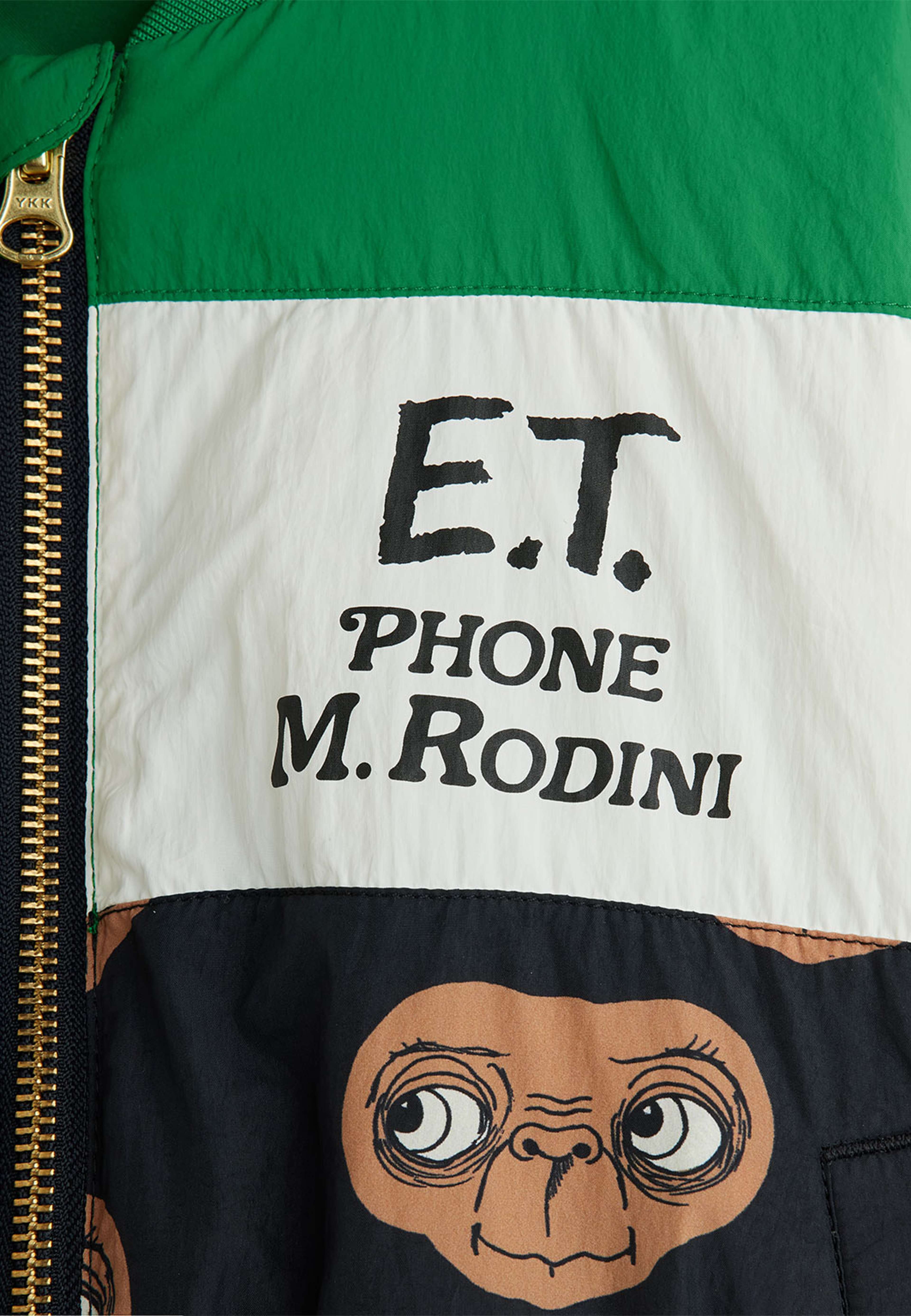 E.T. baseball jacket, från Mini Rodini, i färgen Green. Klicka för att öppna bilden i stort format