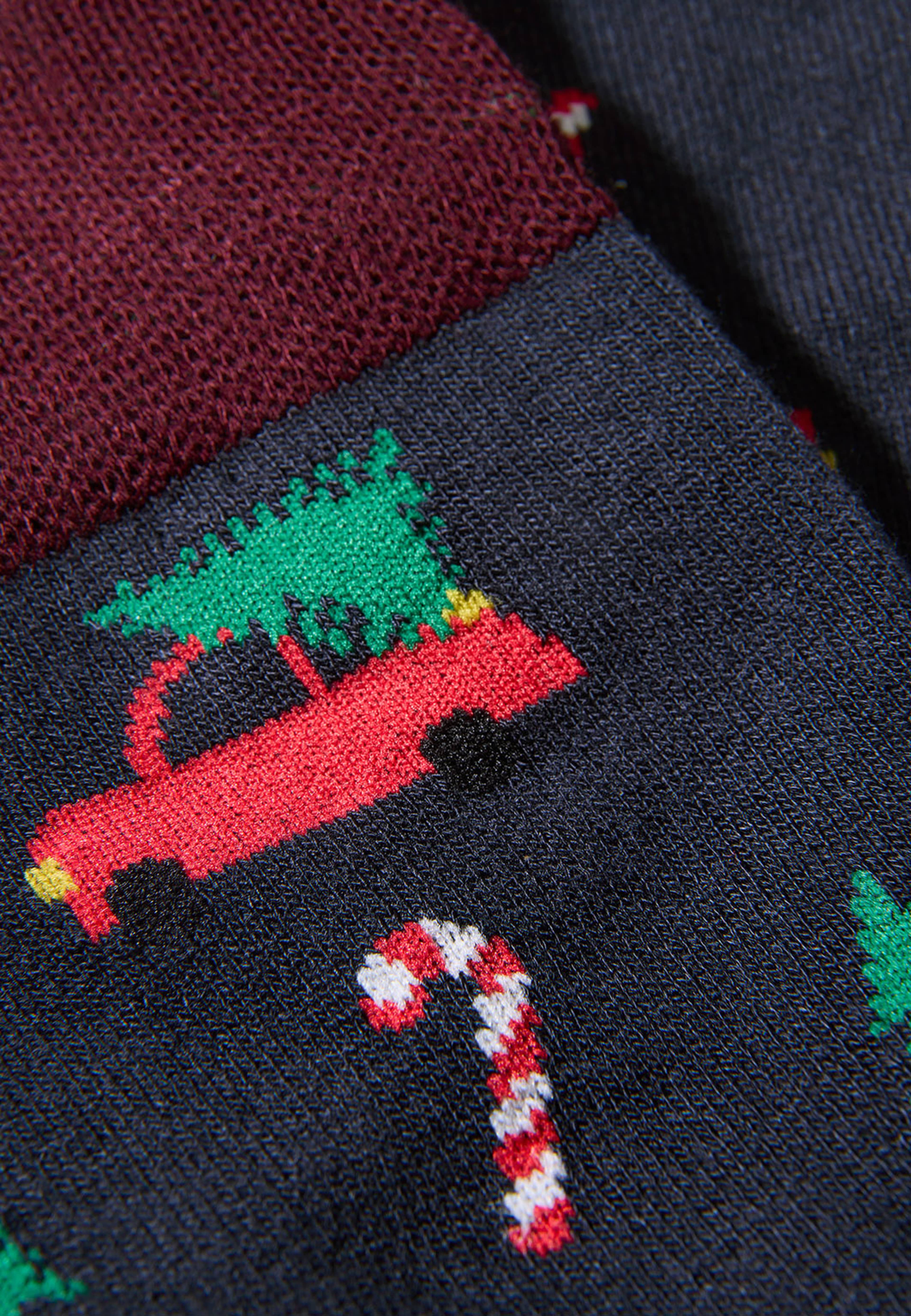 Christmas Bamboo Socks, från Lindbergh, i färgen Navy. Klicka för att öppna bilden i stort format