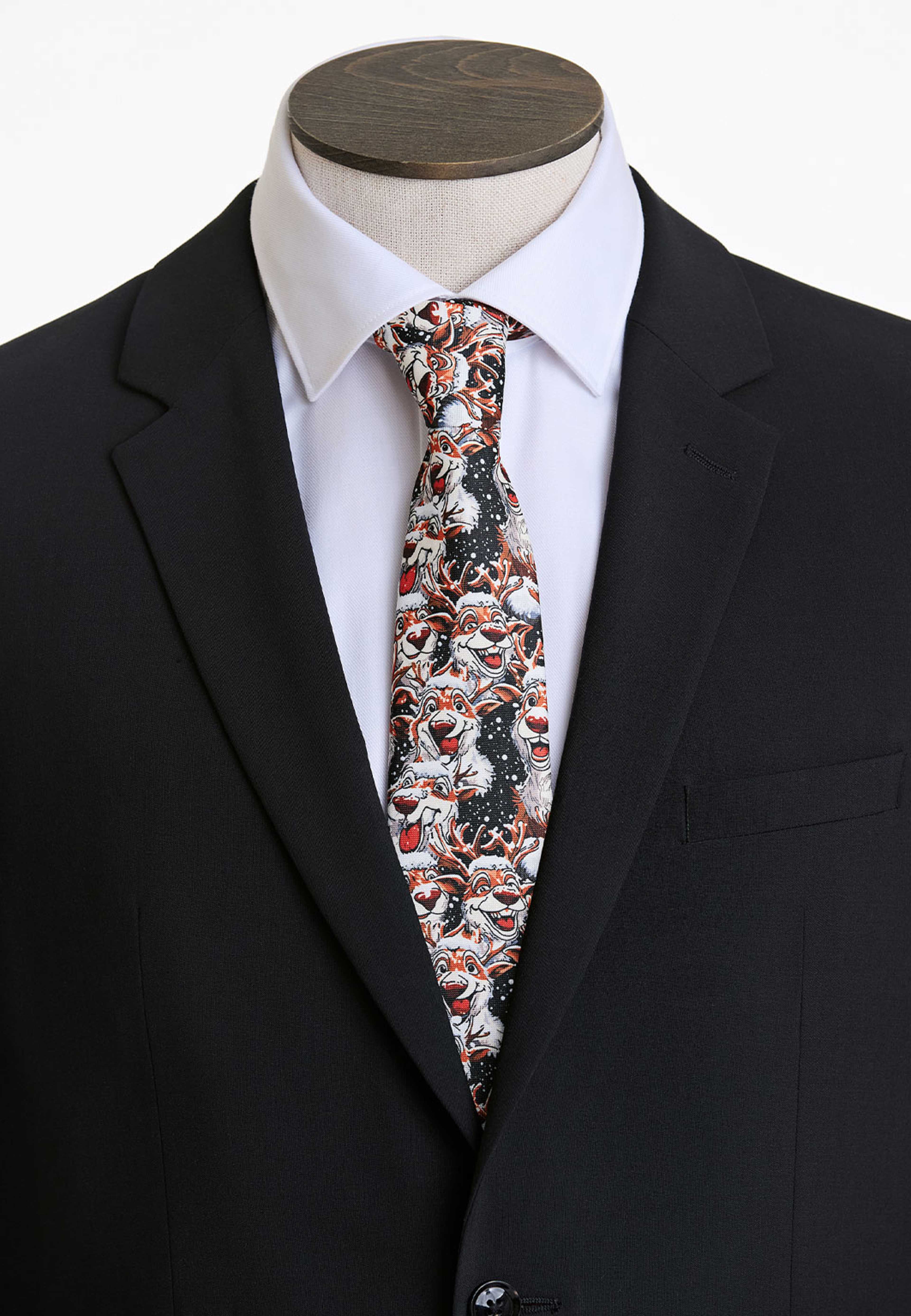 Christmas Tie Tie, från Lindbergh, i färgen Black. Klicka för att öppna bilden i stort format
