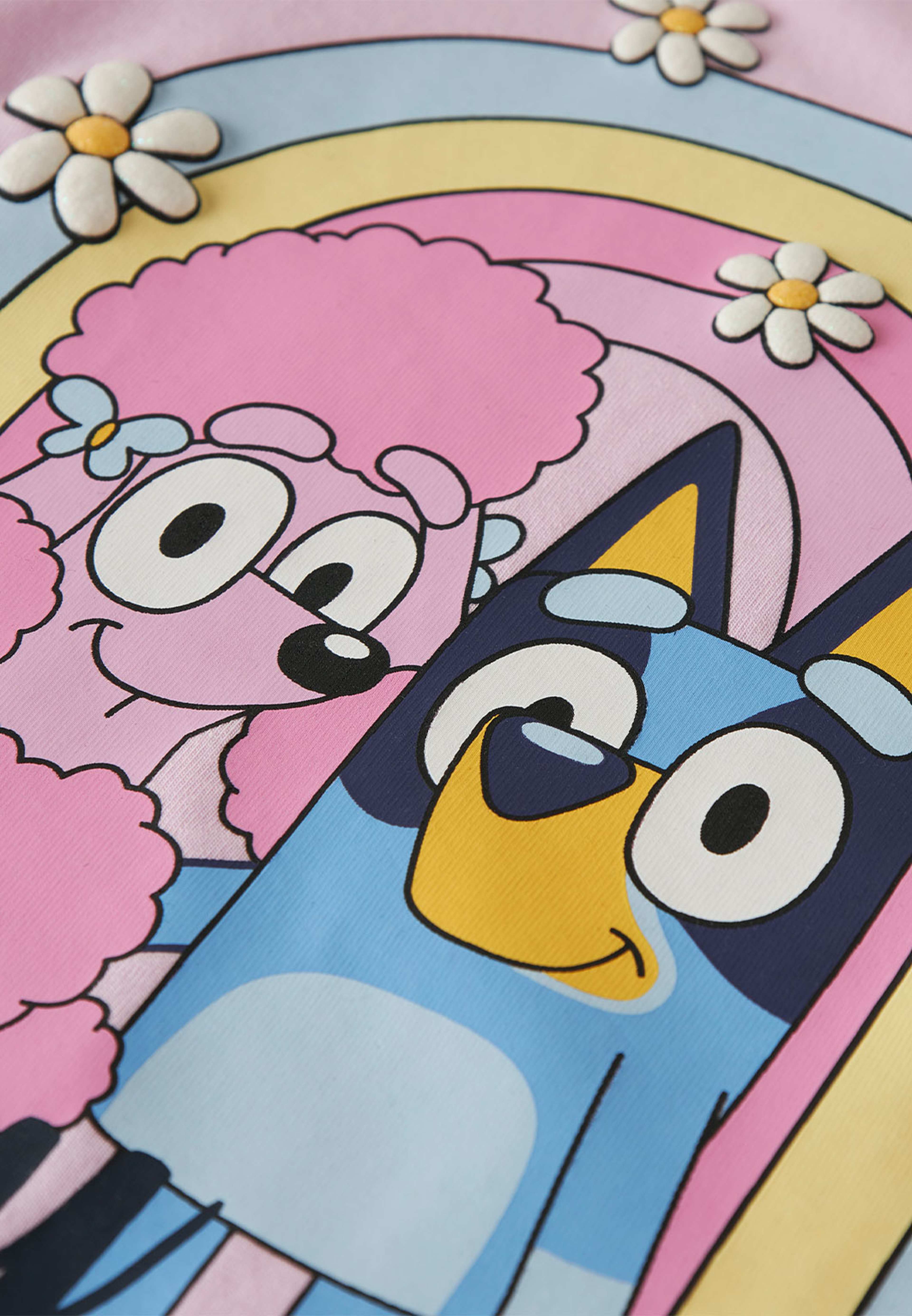 NMFJESSIE BLUEY LS TOP, från Name It, i färgen Pirouette. Klicka för att öppna bilden i stort format