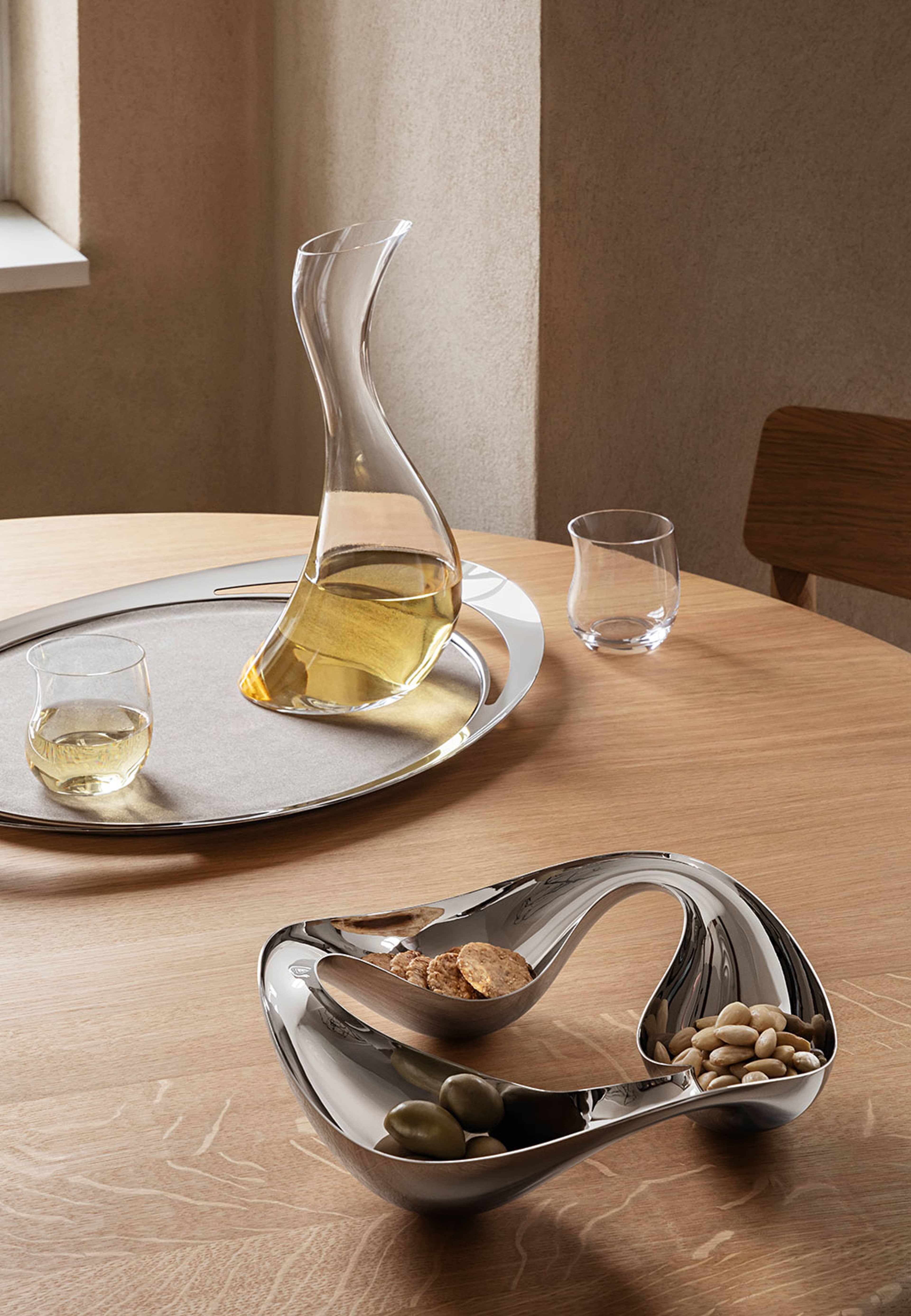 COBRA skål, 3 fack, från Georg Jensen, i färgen Silver. Klicka för att öppna bilden i stort format