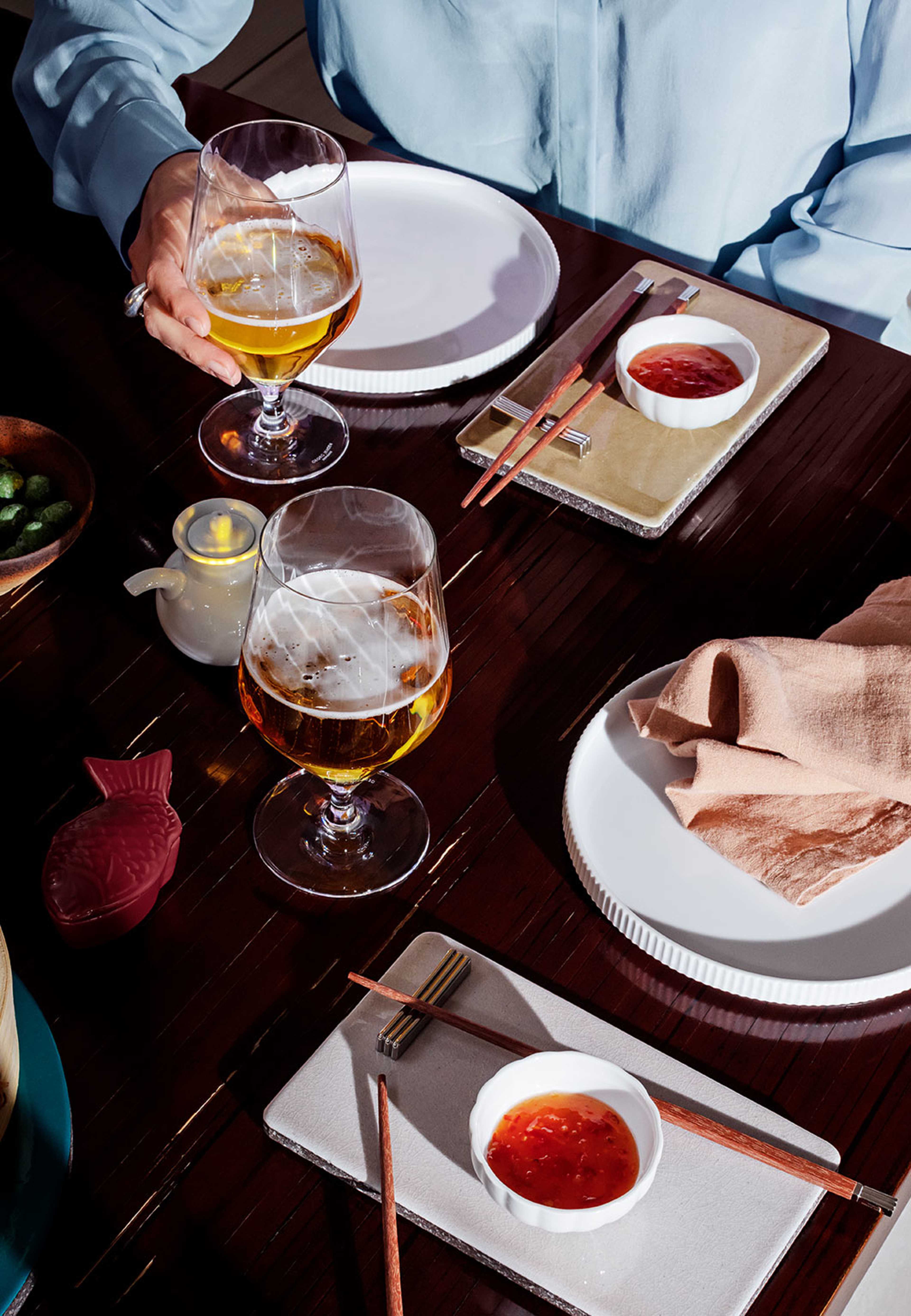 BERNADOTTE ölglas, 6-pack, från Georg Jensen, i färgen Clear. Klicka för att öppna bilden i stort format