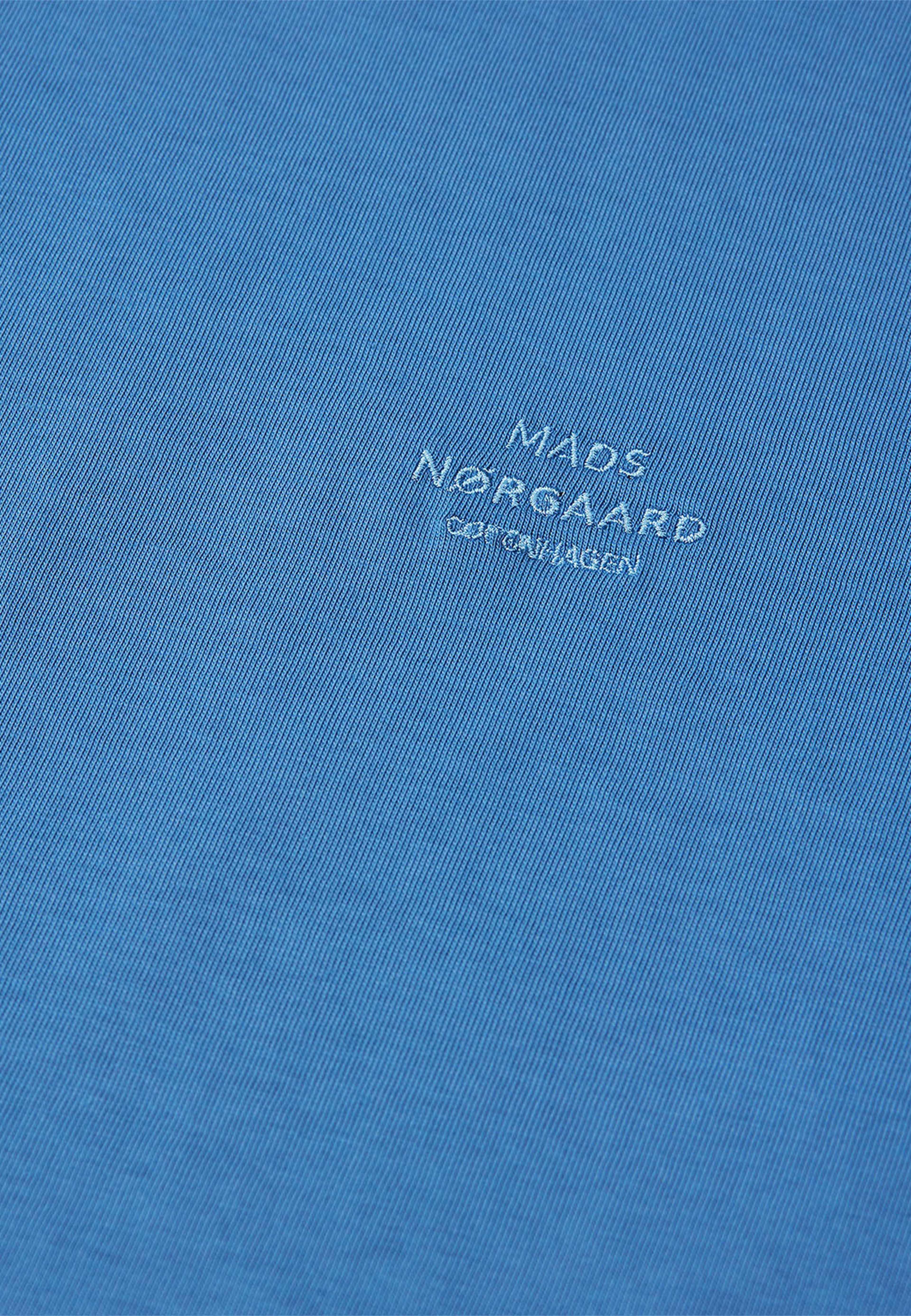 Cotton Jersey Frode Logo Tee FAV, från Mads Nørgaard, i färgen Bright Cobalt. Klicka för att öppna bilden i stort format
