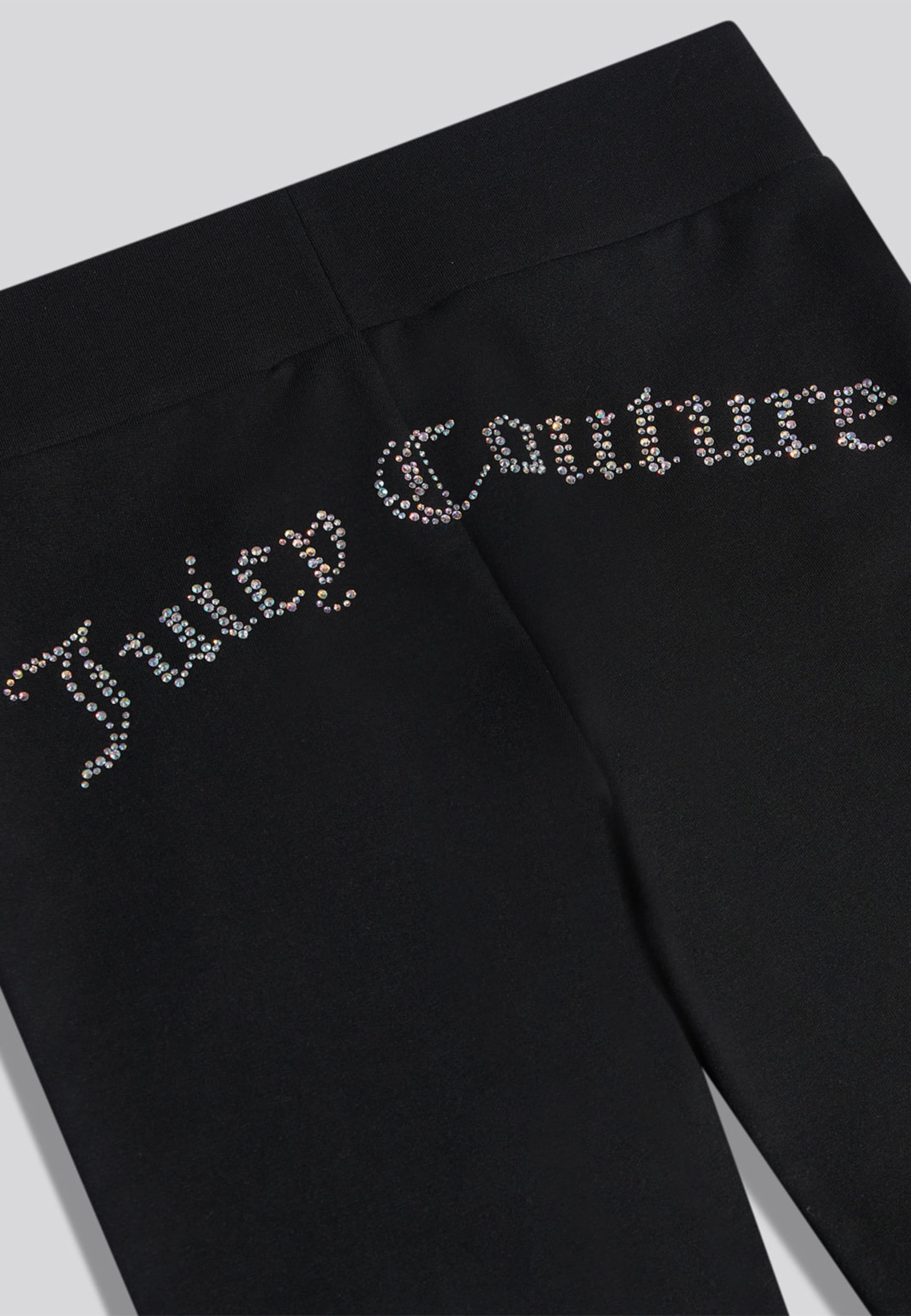 TURN OVER WAIST WITH BACK GRAPHIC LEGGINGS, från Juicy Couture, i färgen Black. Klicka för att öppna bilden i stort format