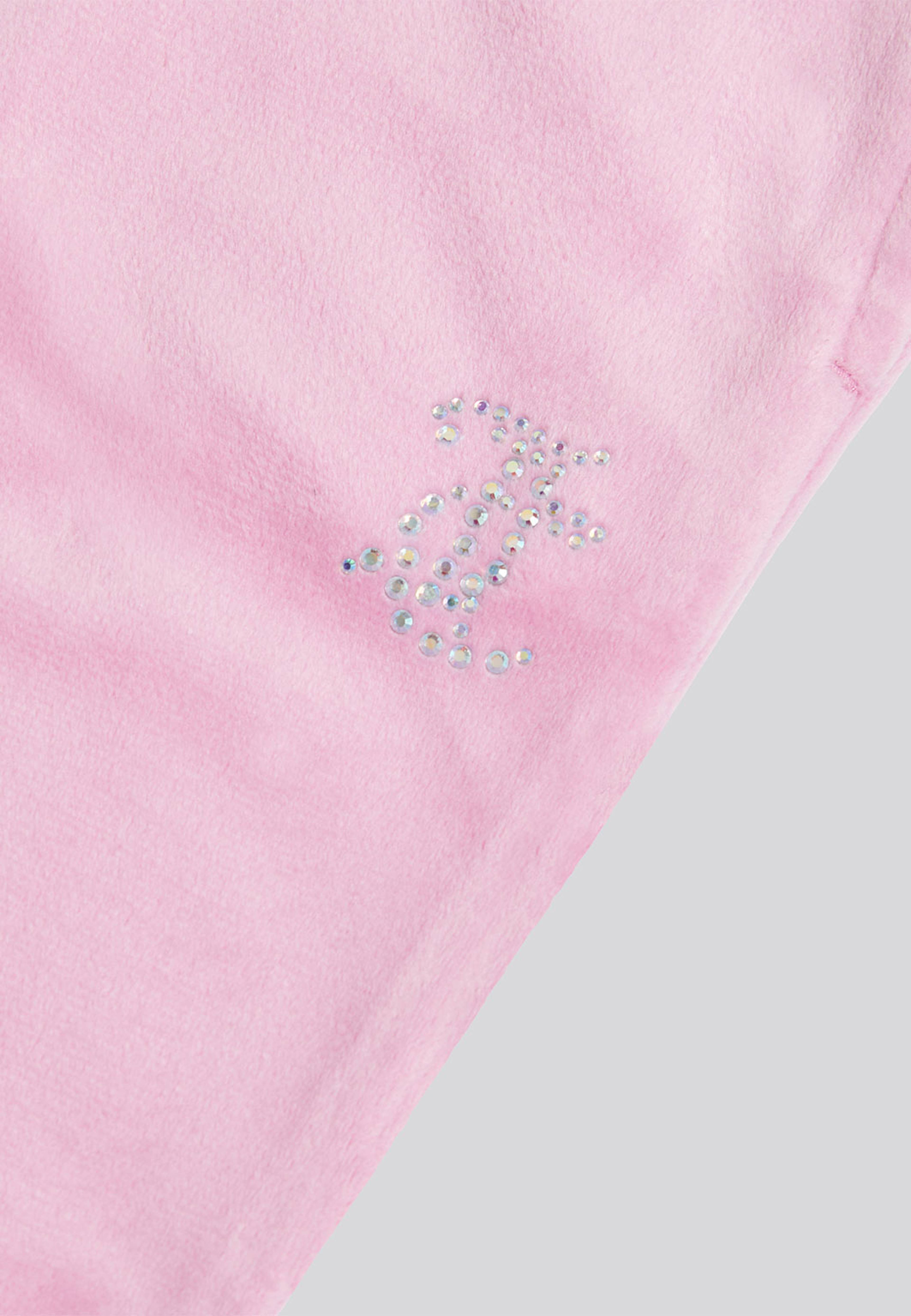 Velour Diamante Boot Cut Jogger, från Juicy Couture, i färgen Pinky Liac Chiffon. Klicka för att öppna bilden i stort format