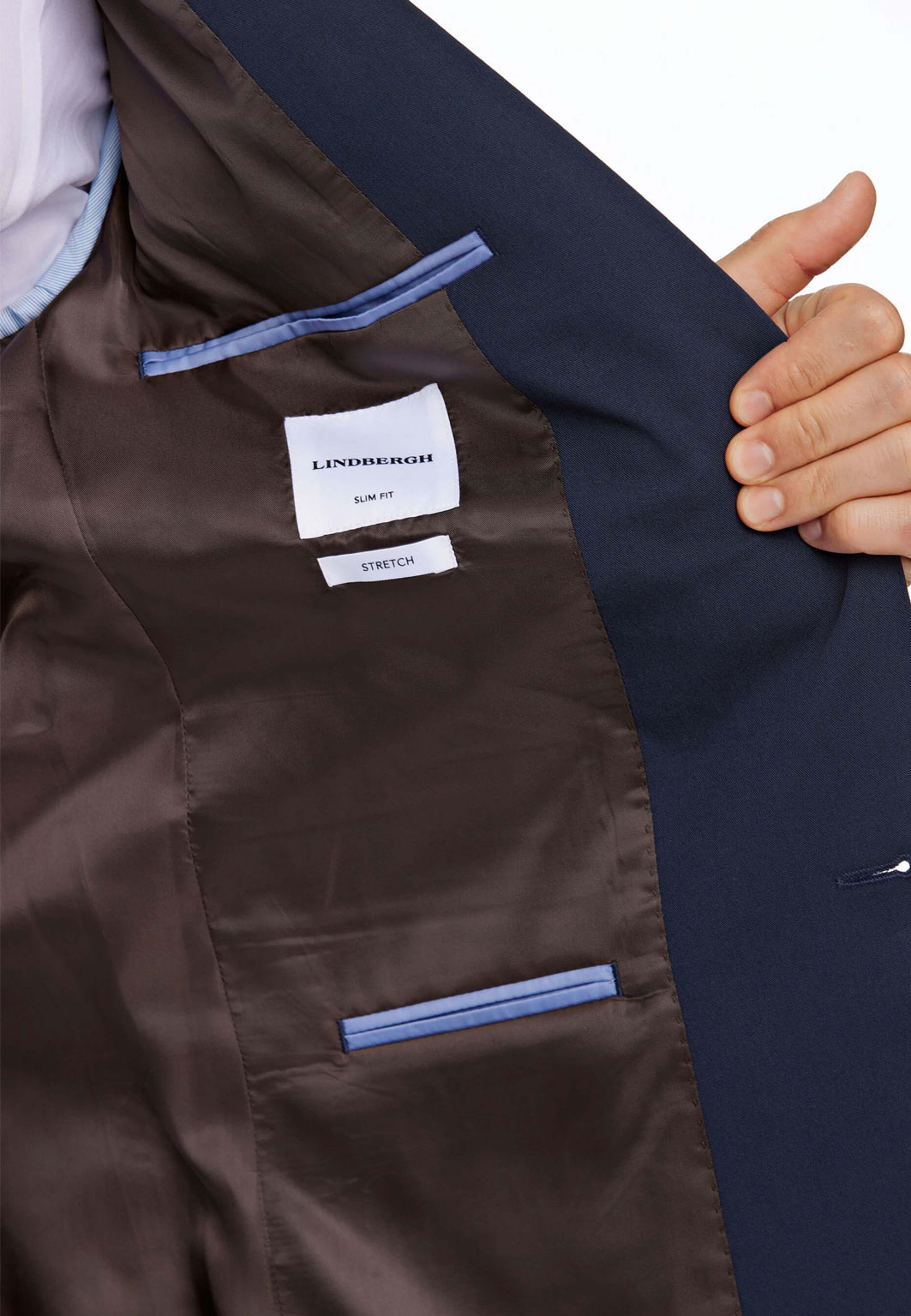 Fine twill stretch Suit, från Lindbergh, i färgen Navy. Klicka för att öppna bilden i stort format