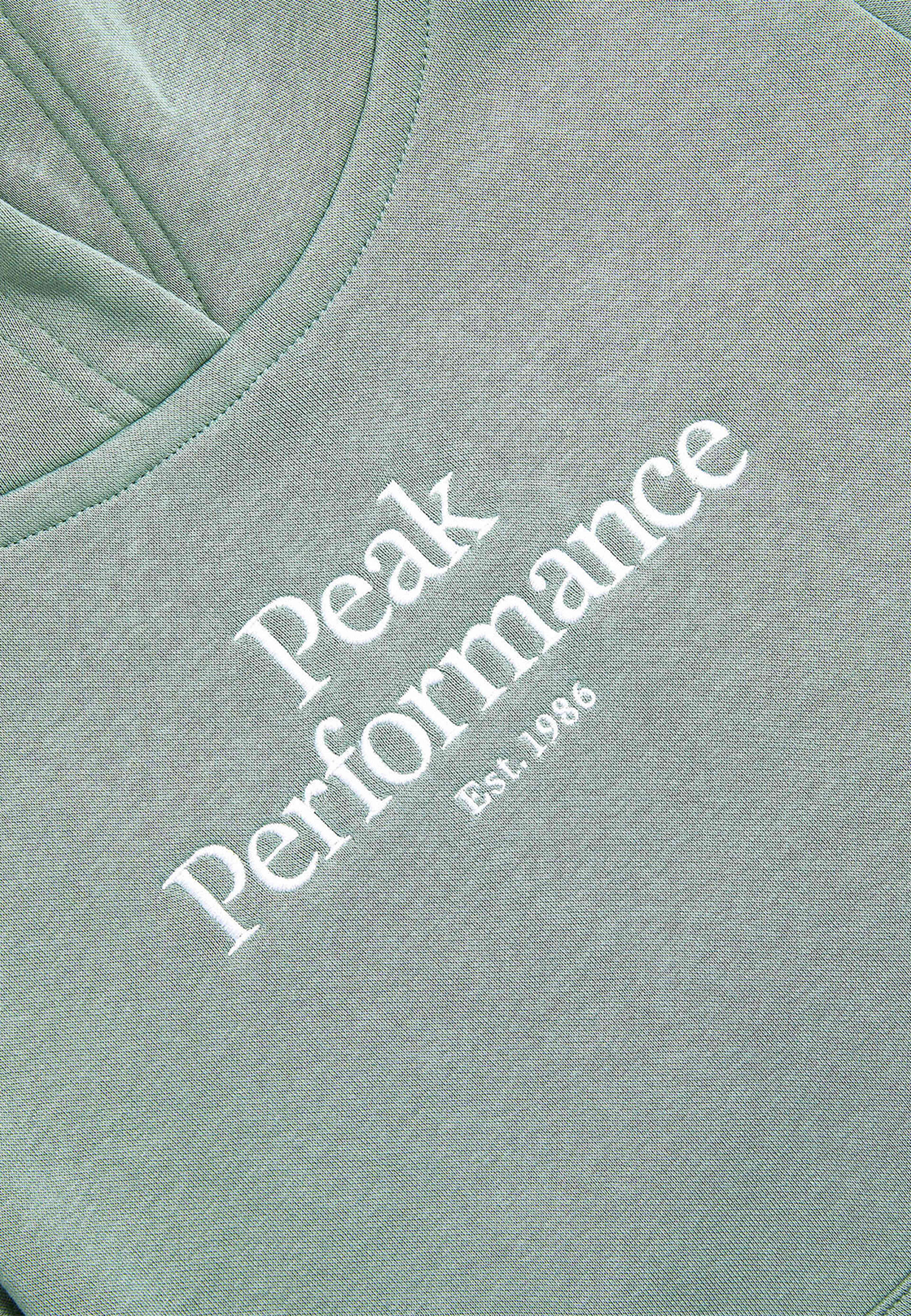 Jr Original Hood, från Peak Performance, i färgen Green Valley. Klicka för att öppna bilden i stort format