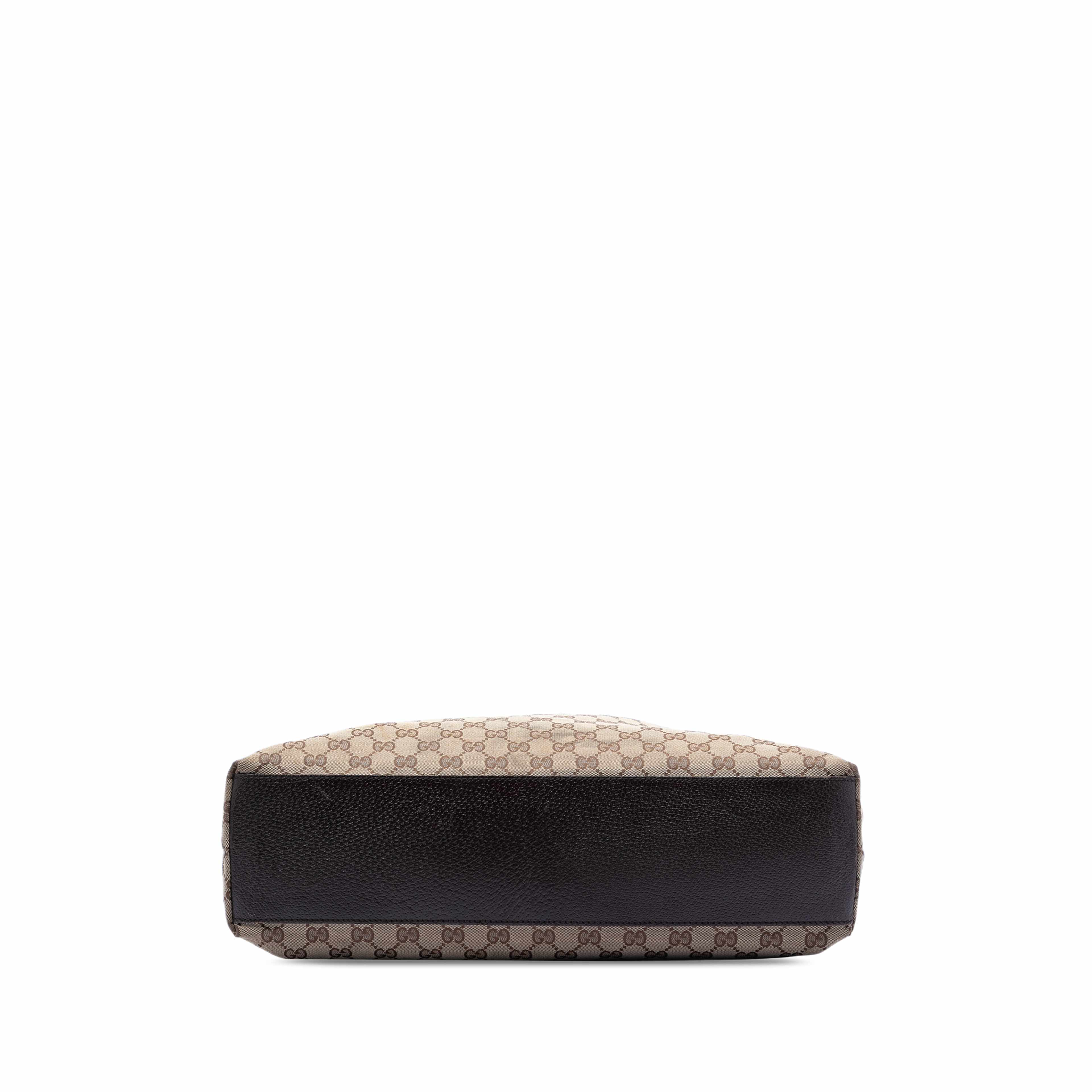 Gucci Gg Canvas Web Tote, från Luxclusif, i färgen beige. Klicka för att öppna bilden i stort format