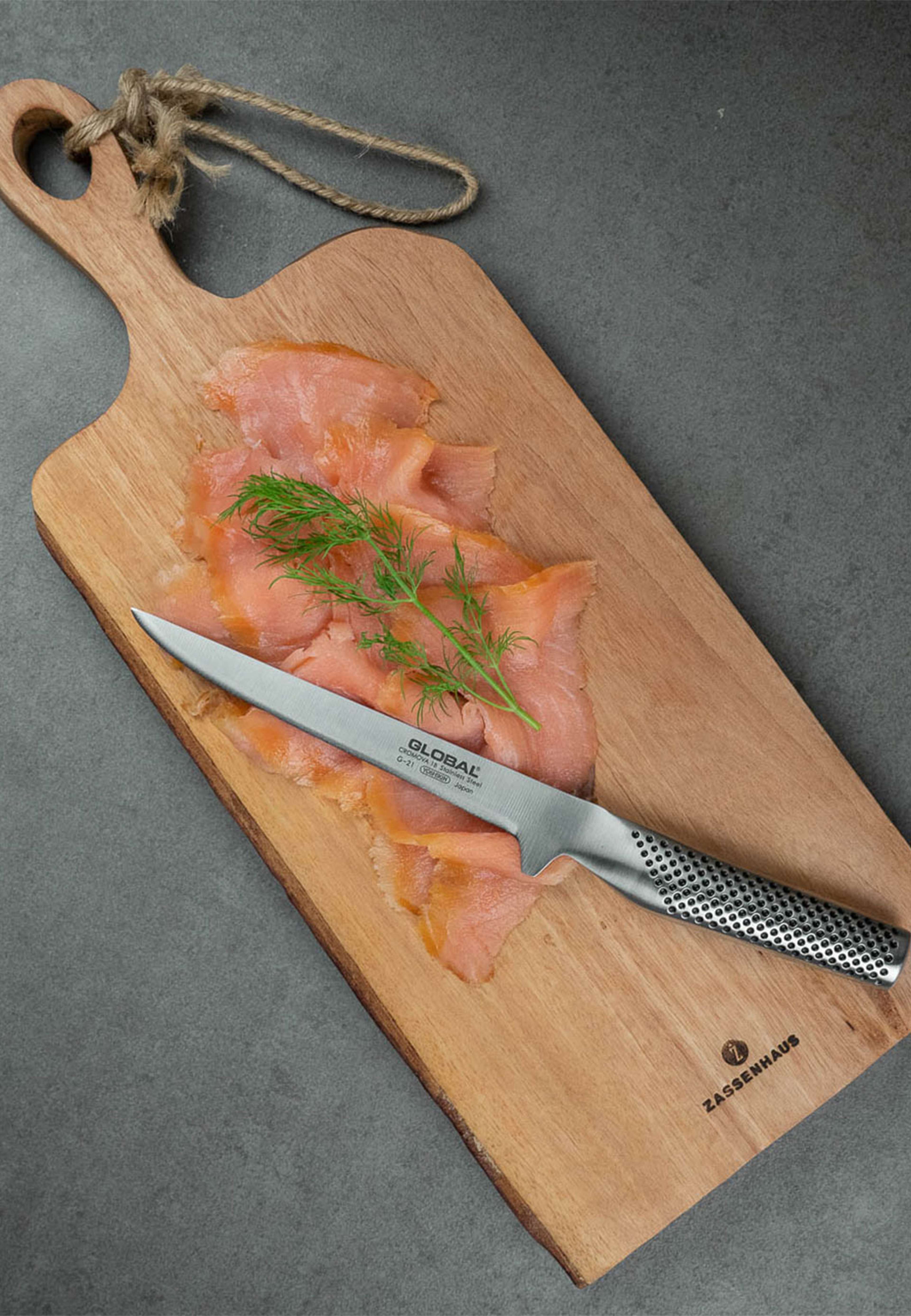 Filékniv 16 cm flexibel, från Global, i färgen Rostfri. Klicka för att öppna bilden i stort format