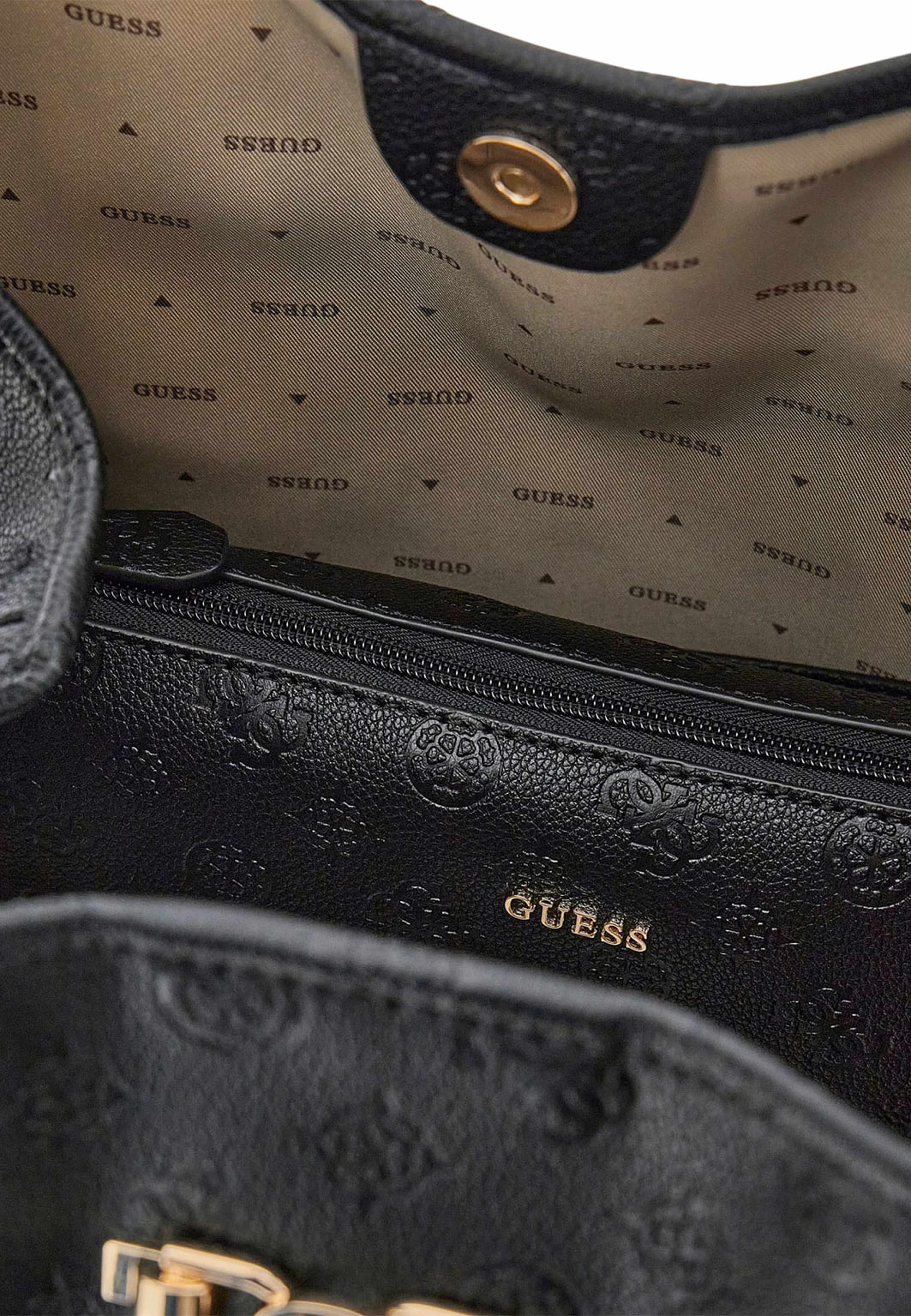 VICTTORIA LARGE 2 IN 1 TOTE, från Guess, i färgen Black Logo. Klicka för att öppna bilden i stort format