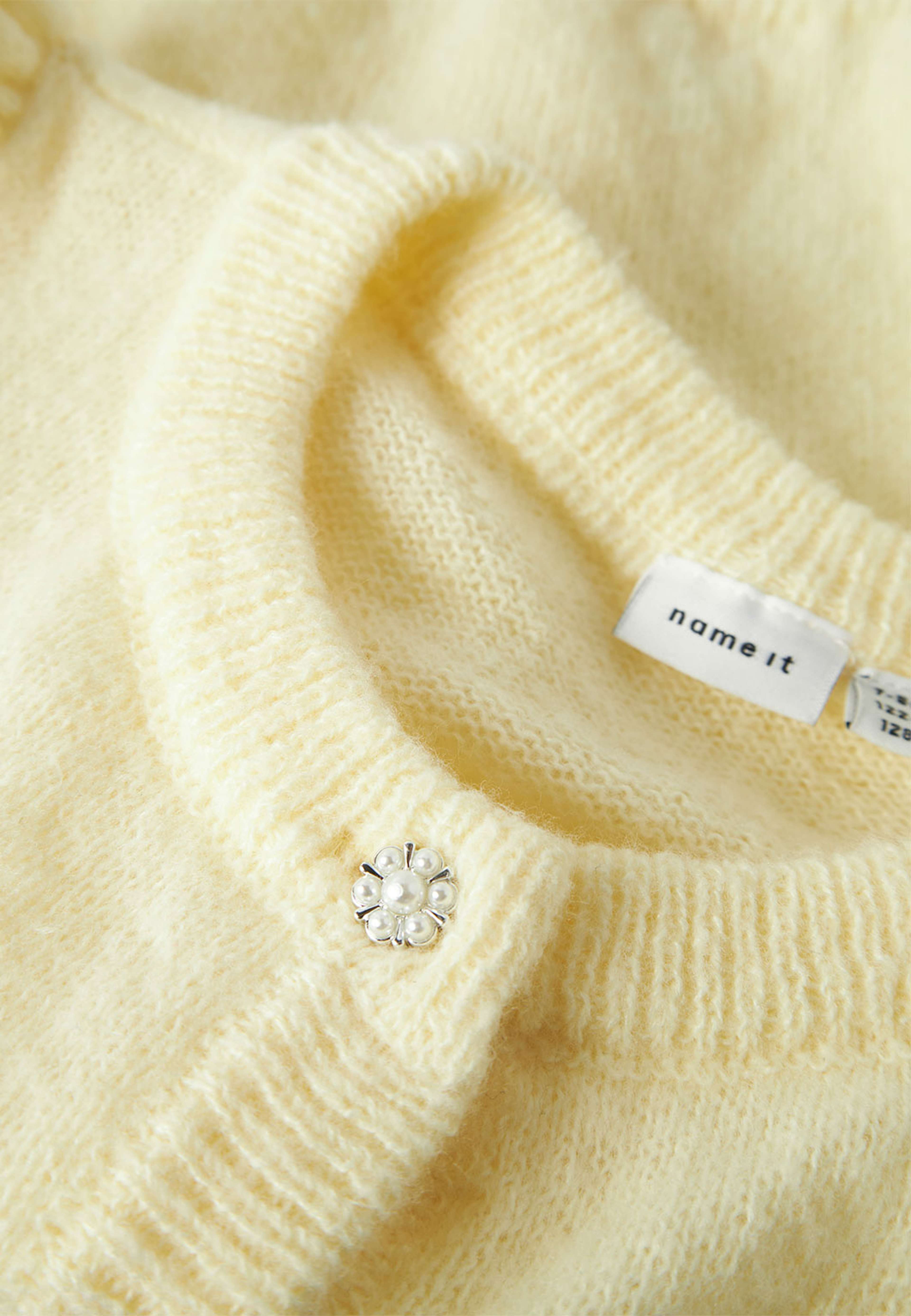 Nkfnabeth 2/4 Sl Knit Card, från Name It, i färgen Pear Sorbet. Klicka för att öppna bilden i stort format