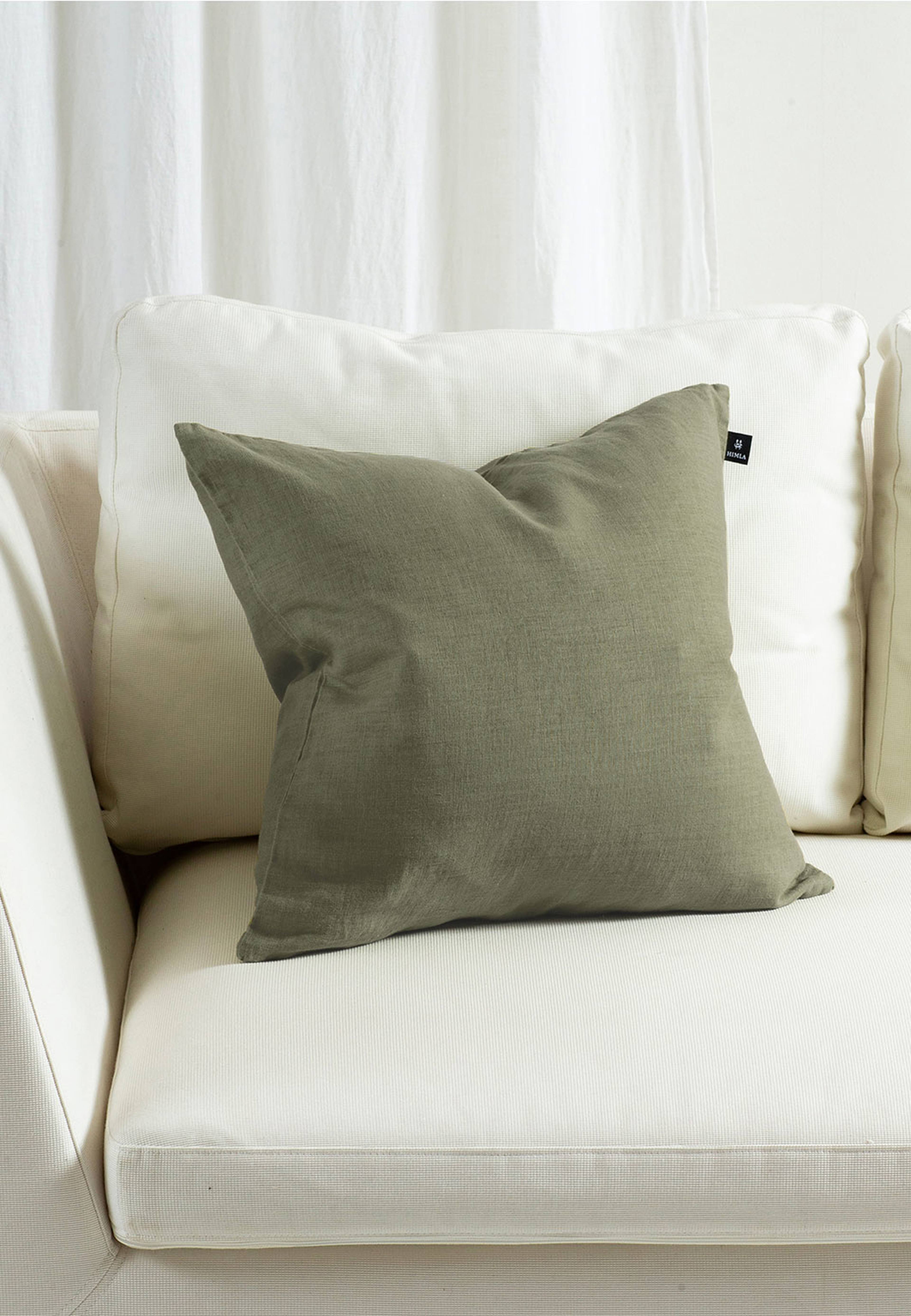 Sunshine Kuddfodral 50x50 cm, från Himla, i färgen Sage. Klicka för att öppna bilden i stort format