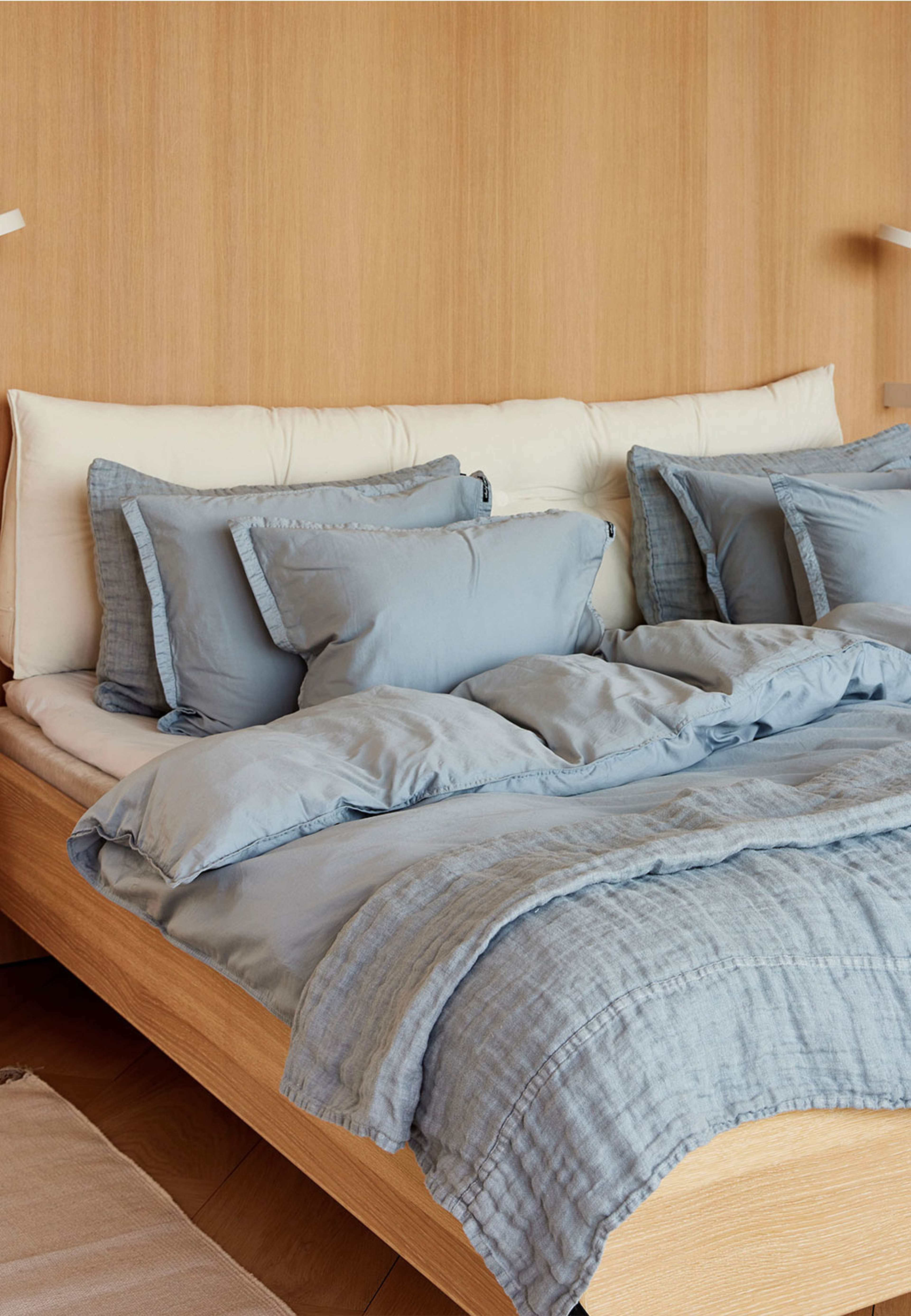 Soul påslakan, från Himla, i färgen Cloudy Sky. Klicka för att öppna bilden i stort format