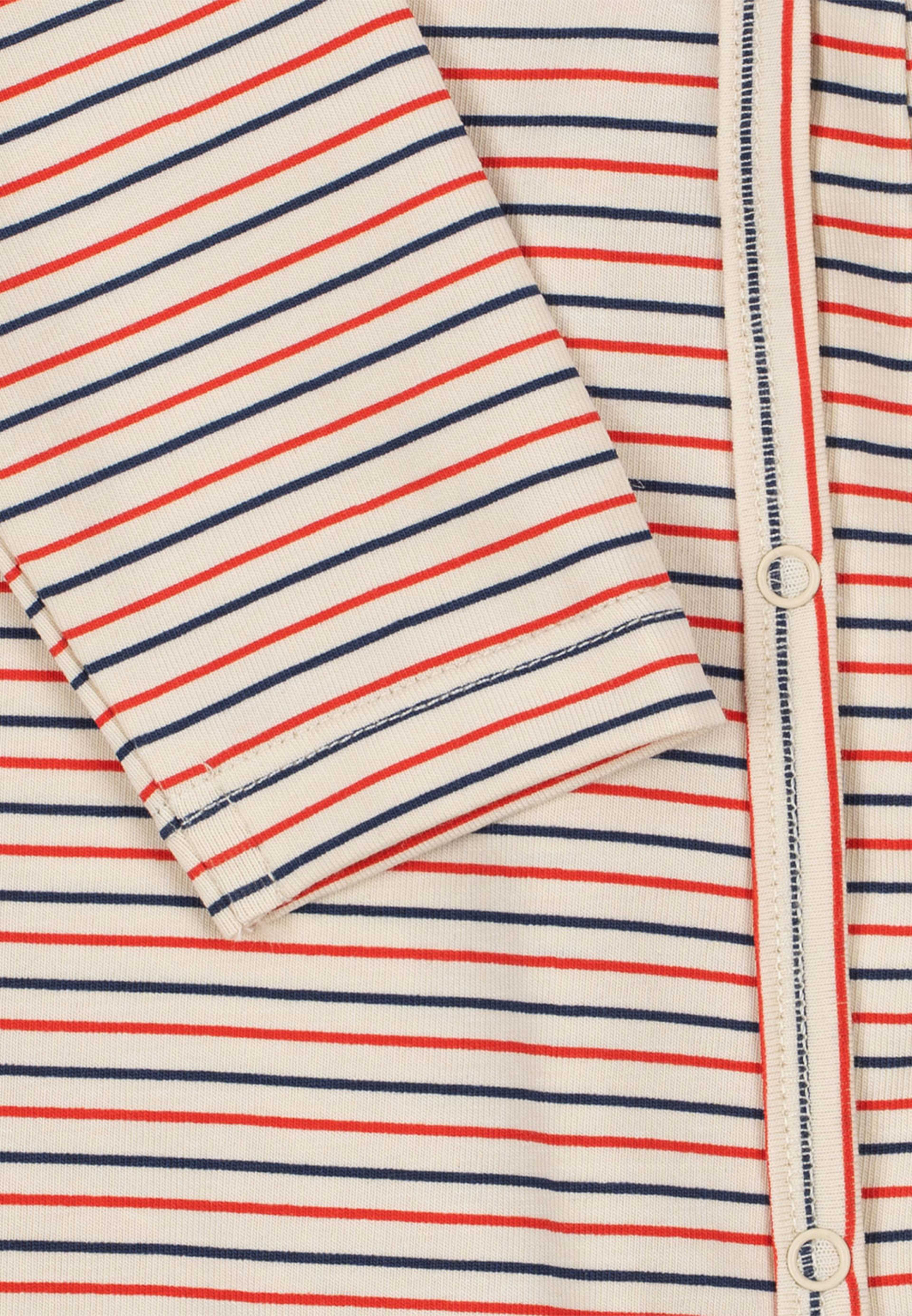 BASIC NEWBORN ONESIE GOTS, från Konges Sløjd, i färgen Stripe Tricolore Petit. Klicka för att öppna bilden i stort format