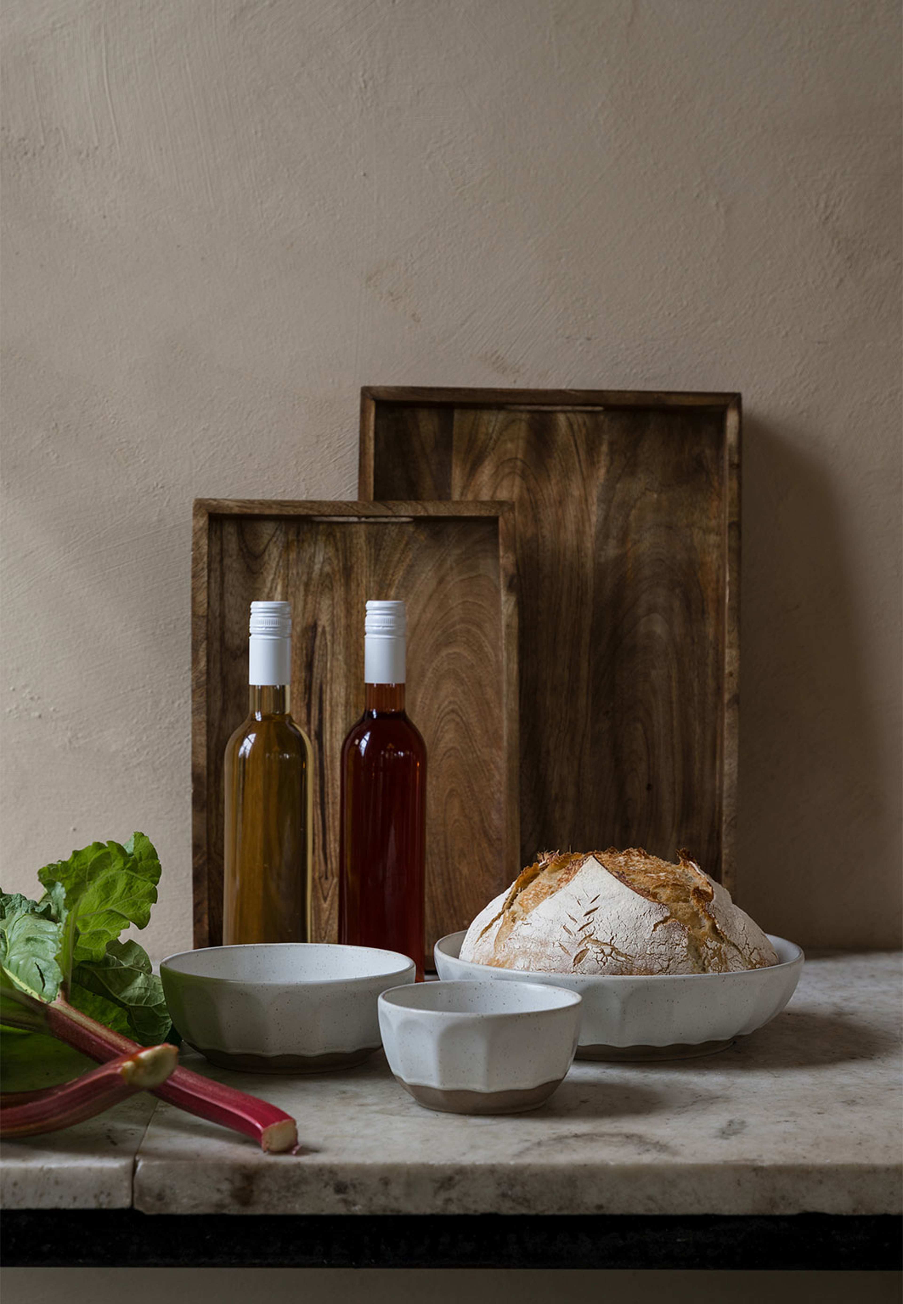 Skål stengods, från ERNST, i färgen Vit/Natur. Klicka för att öppna bilden i stort format