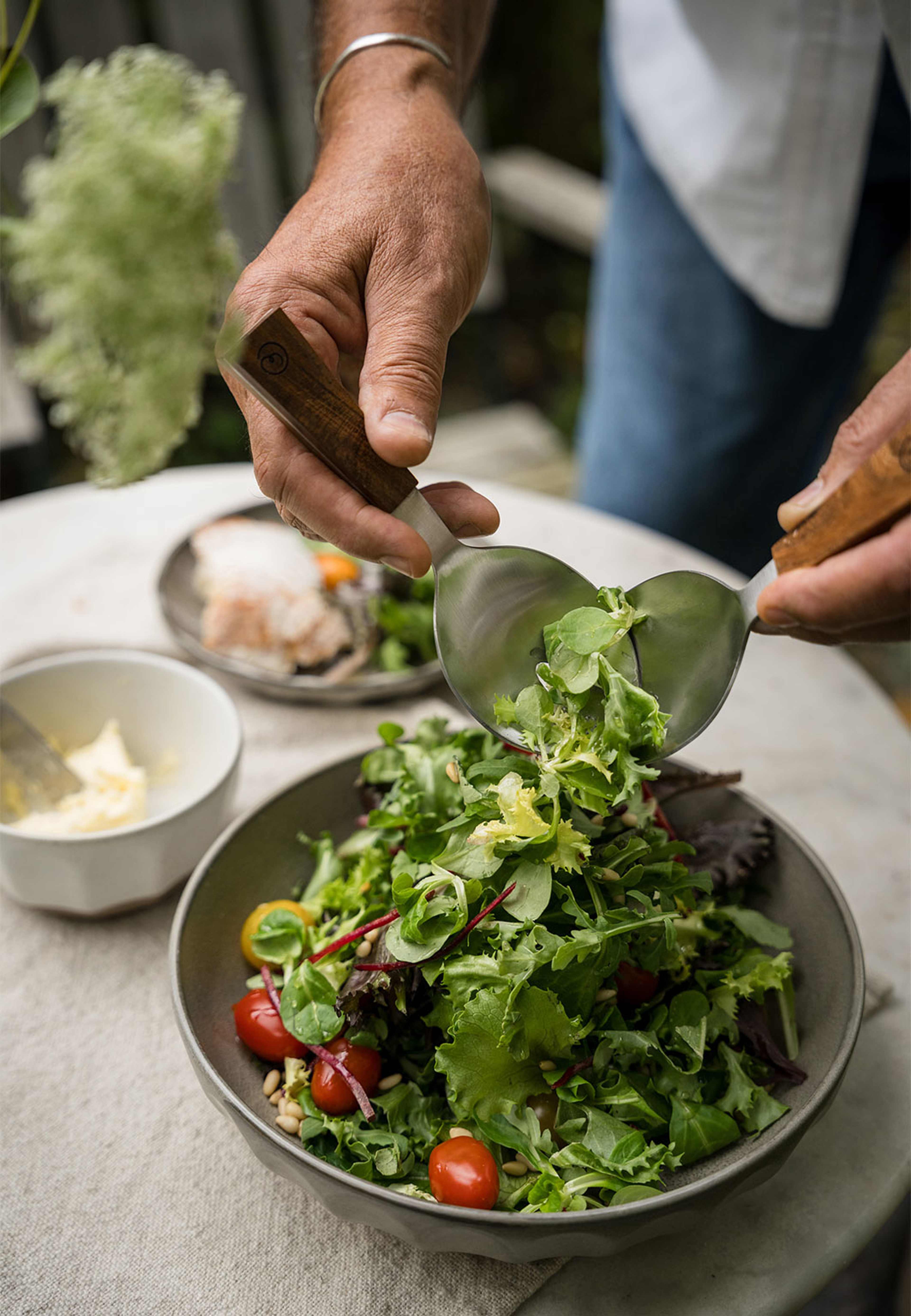Salladsbestick, från ERNST, i färgen Natur. Klicka för att öppna bilden i stort format