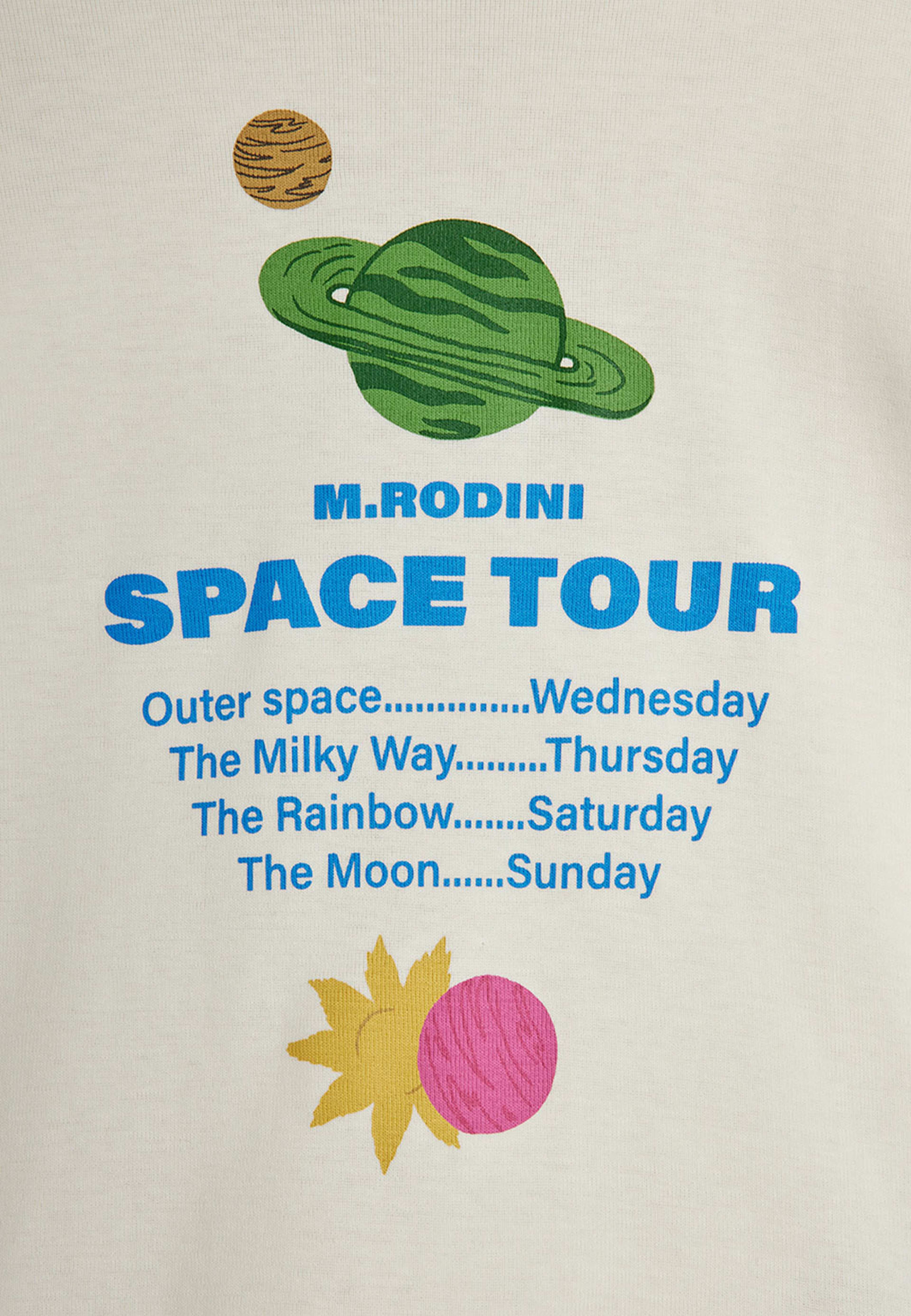 Space Tour T-Shirt, från Mini Rodini, i färgen Off-white. Klicka för att öppna bilden i stort format