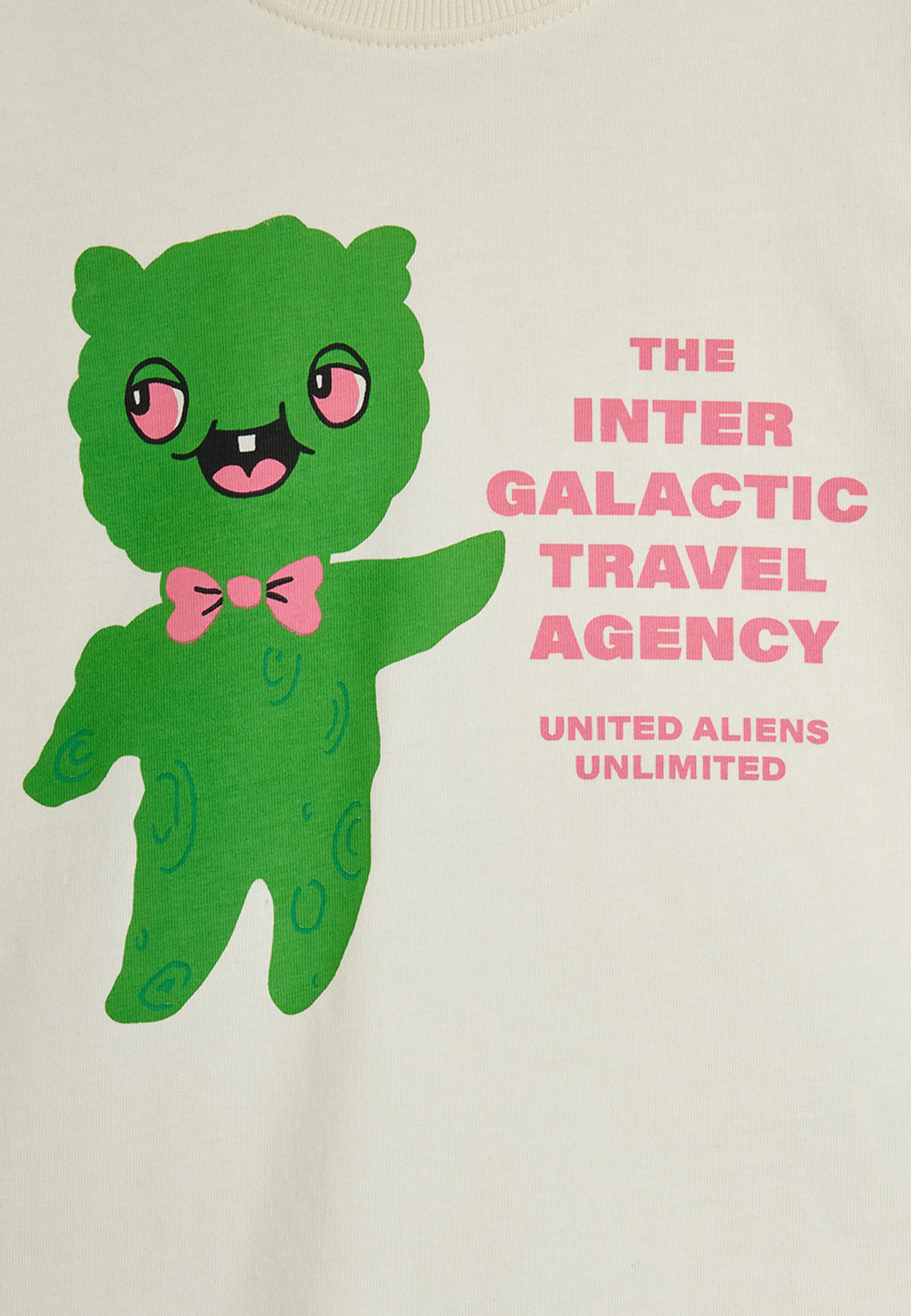 Alien T-Shirt, från Mini Rodini, i färgen Off-white. Klicka för att öppna bilden i stort format