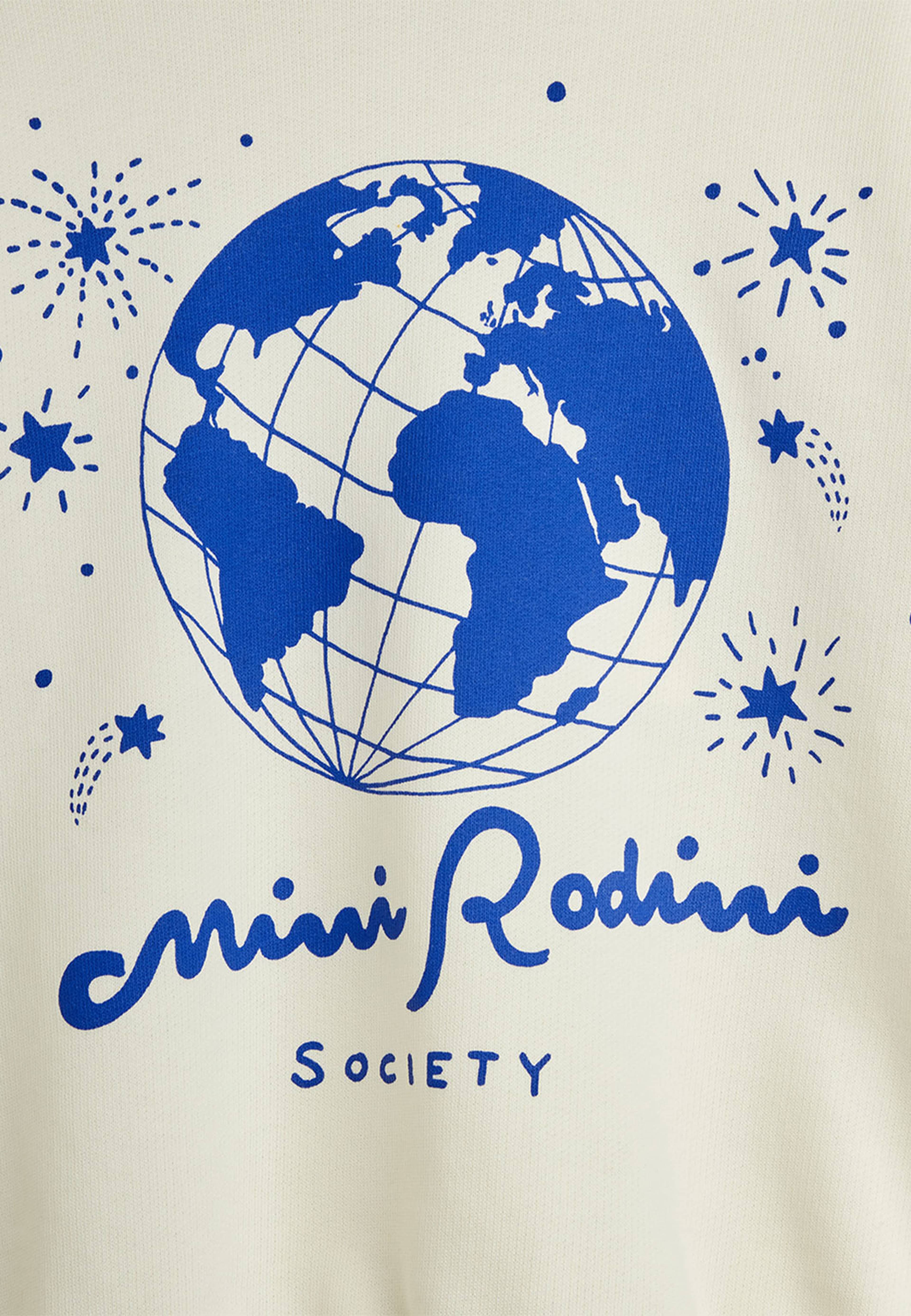 Mini Rodini Society Sweatshirt, från Mini Rodini, i färgen White. Klicka för att öppna bilden i stort format