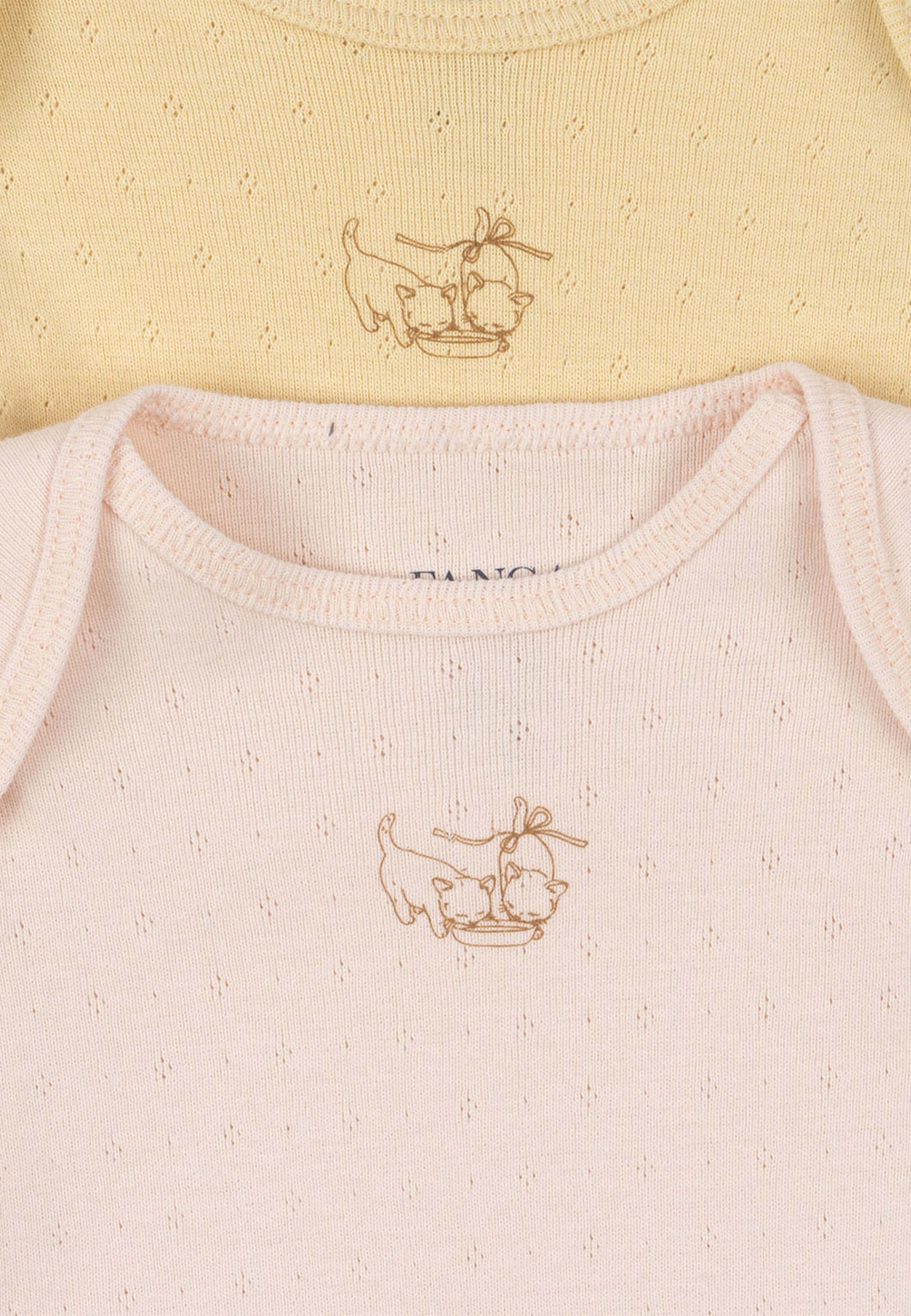 Perla 2 Pack Ls Body Ocs, från Fanga Fontana, i färgen Banana Crepe/Creole Pink. Klicka för att öppna bilden i stort format