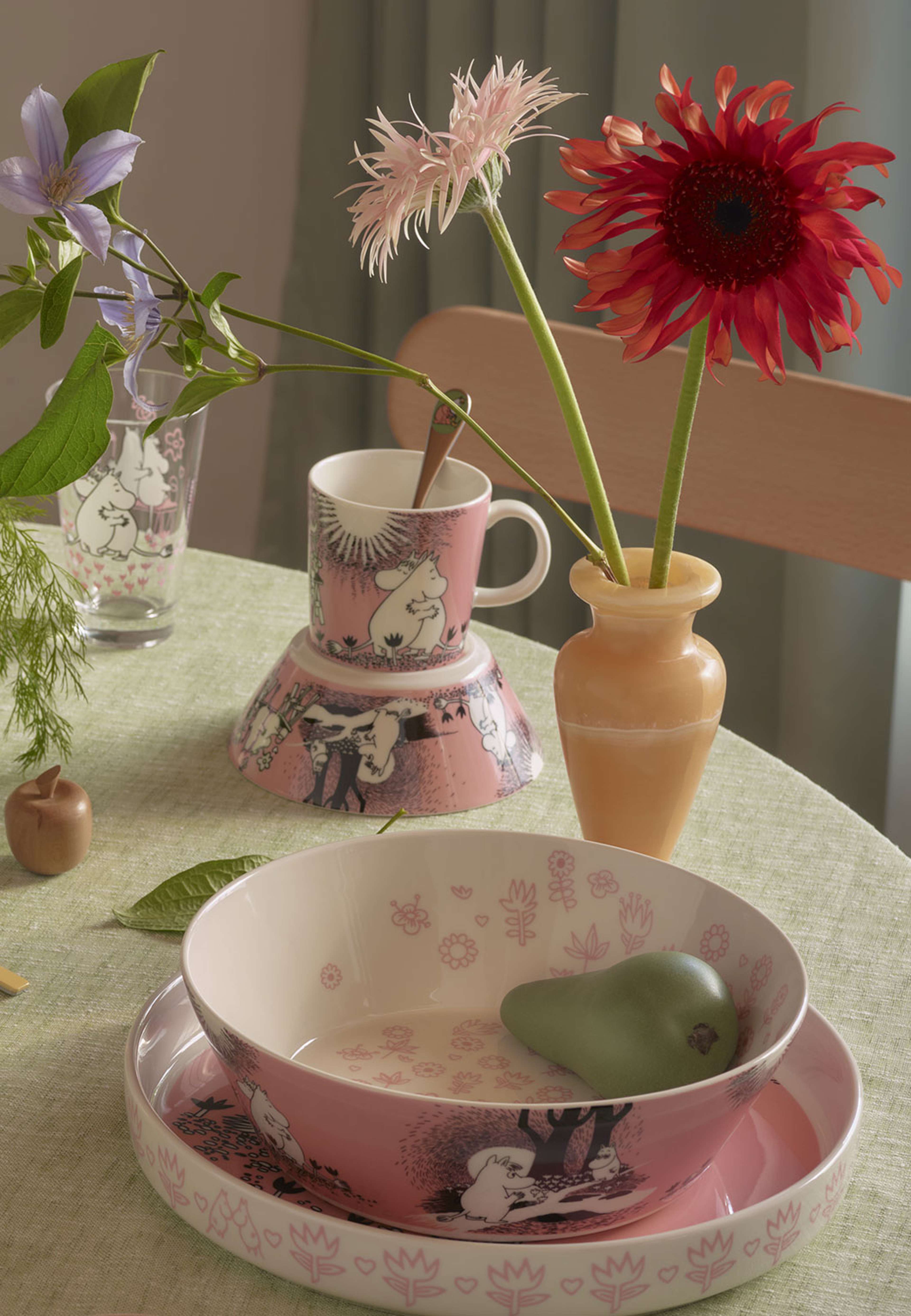 Mumin mugg 0,3L Kärlek 30  Box, från Arabia, i färgen Rosa. Klicka för att öppna bilden i stort format