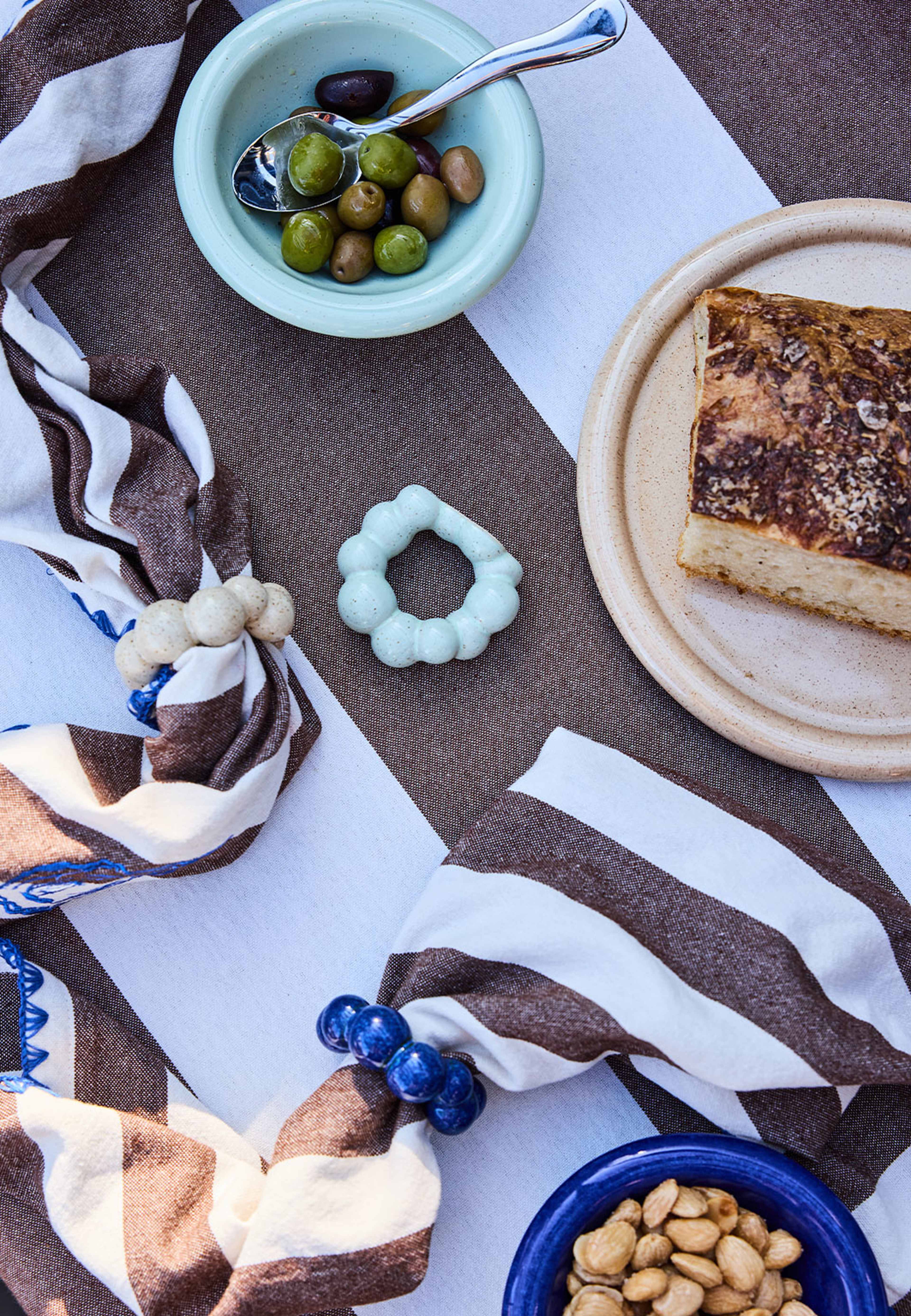 Servettring Porto, 4-pack, från Byon, i färgen Mintgrön. Klicka för att öppna bilden i stort format