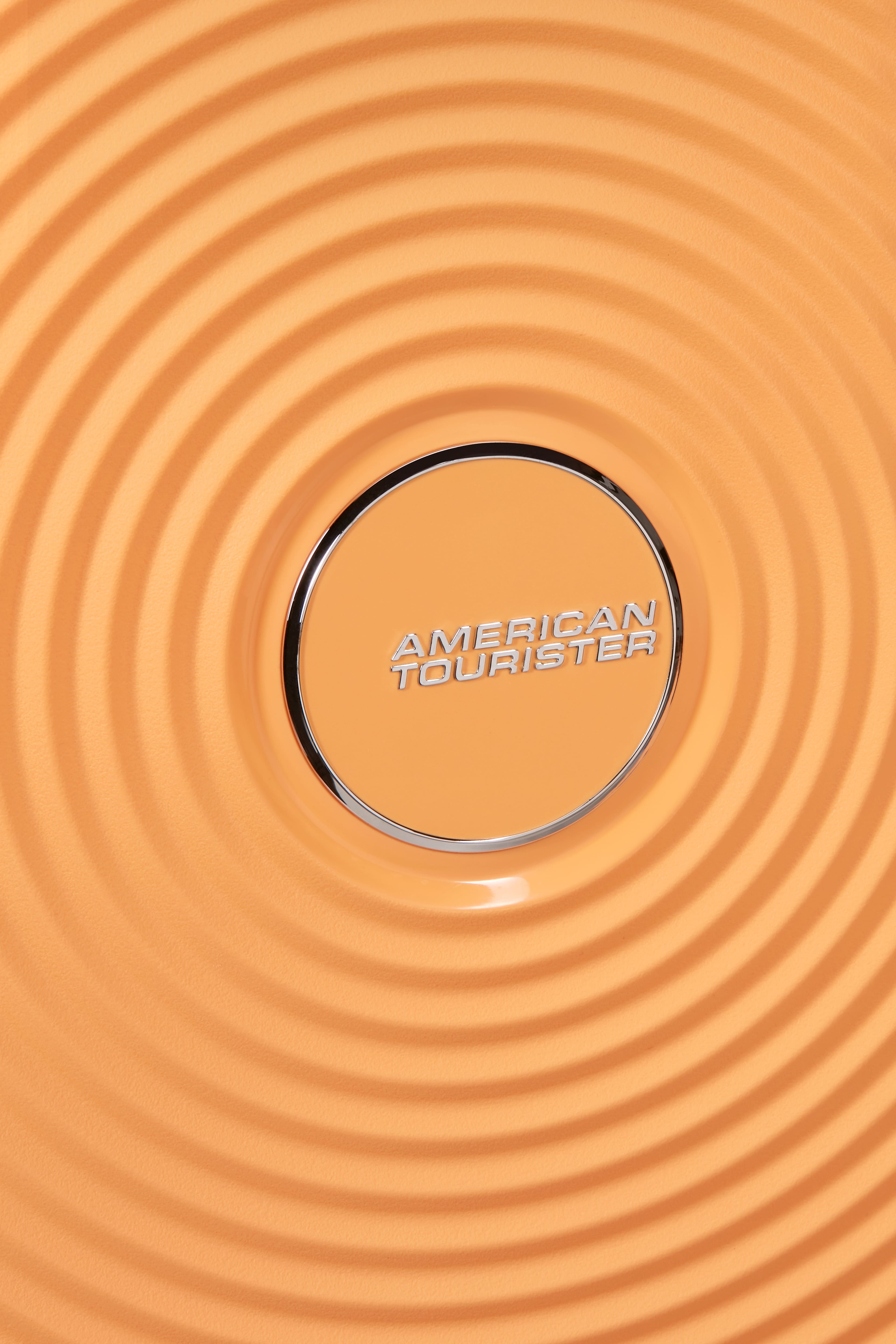 Soundbox expanderbar kabinväska 55 cm, från American Tourister, i färgen Papaya Pop. Klicka för att öppna bilden i stort format