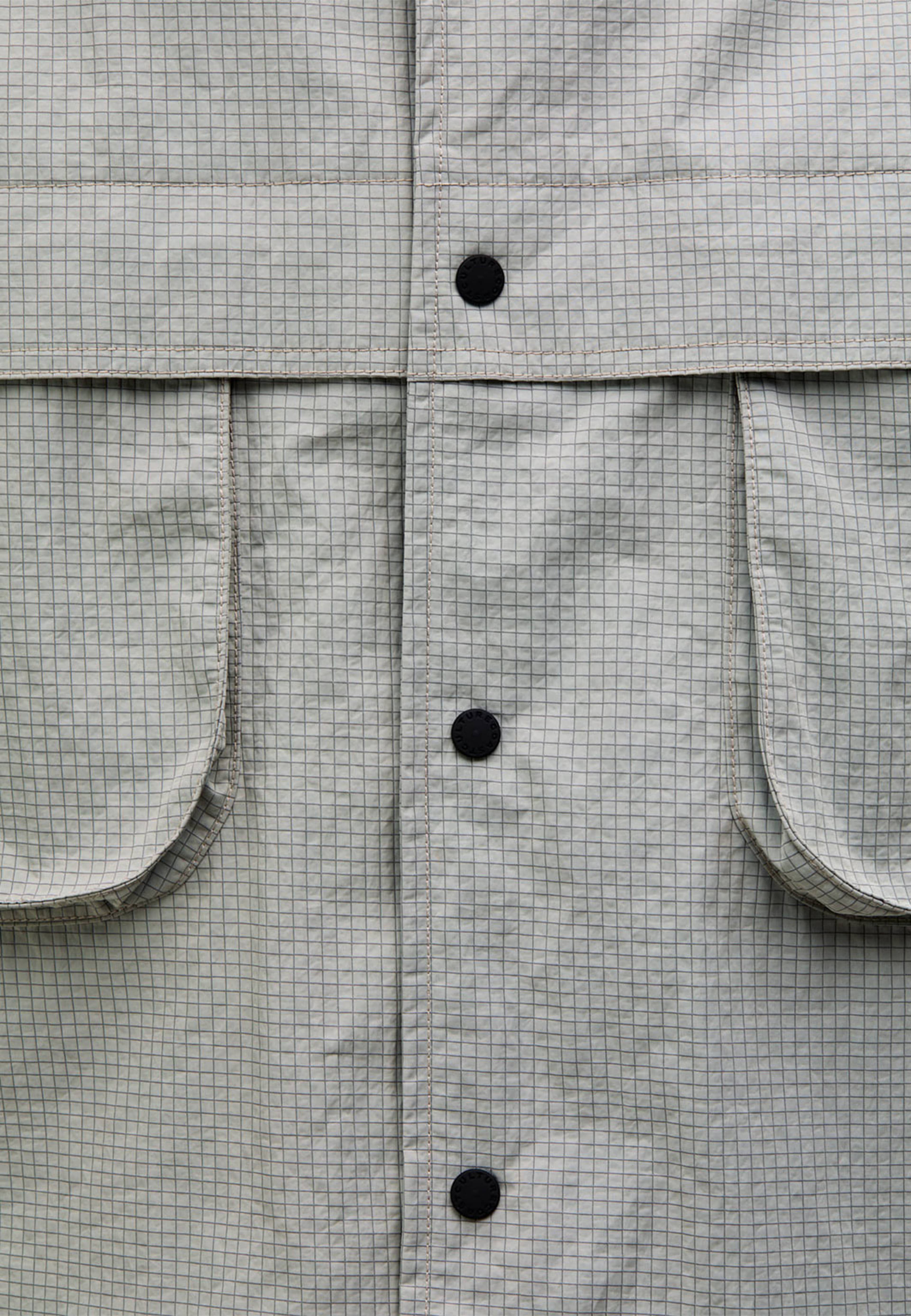 La Ciotat Ripstop Overshirt, från Cesar, i färgen Light Grey. Klicka för att öppna bilden i stort format