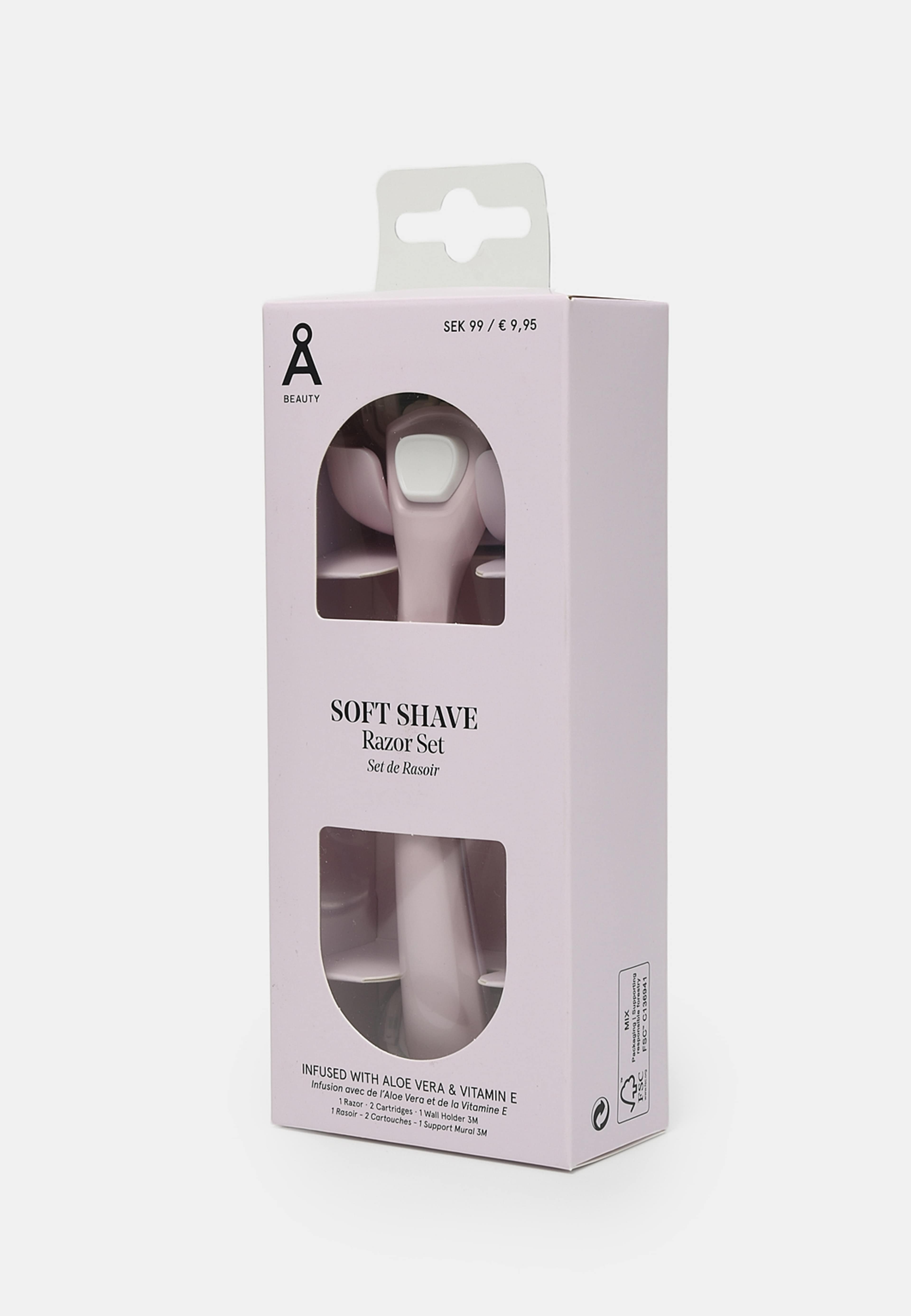Soft Shave Razor Set, från Å BEAUTY, i färgen Lt Pink. Klicka för att öppna bilden i stort format