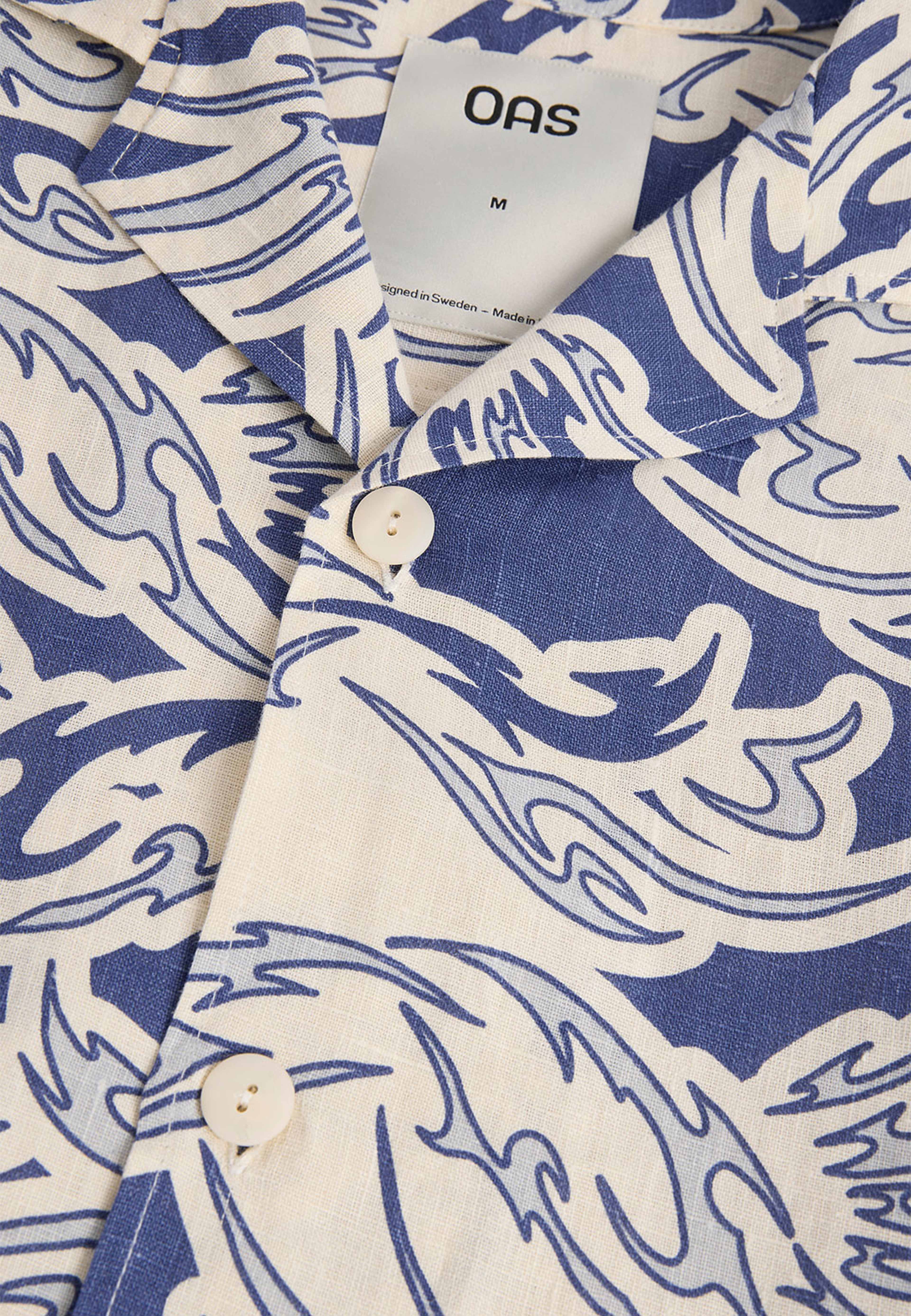 Rogue Cuba Shirt, från OAS, i färgen Blue. Klicka för att öppna bilden i stort format