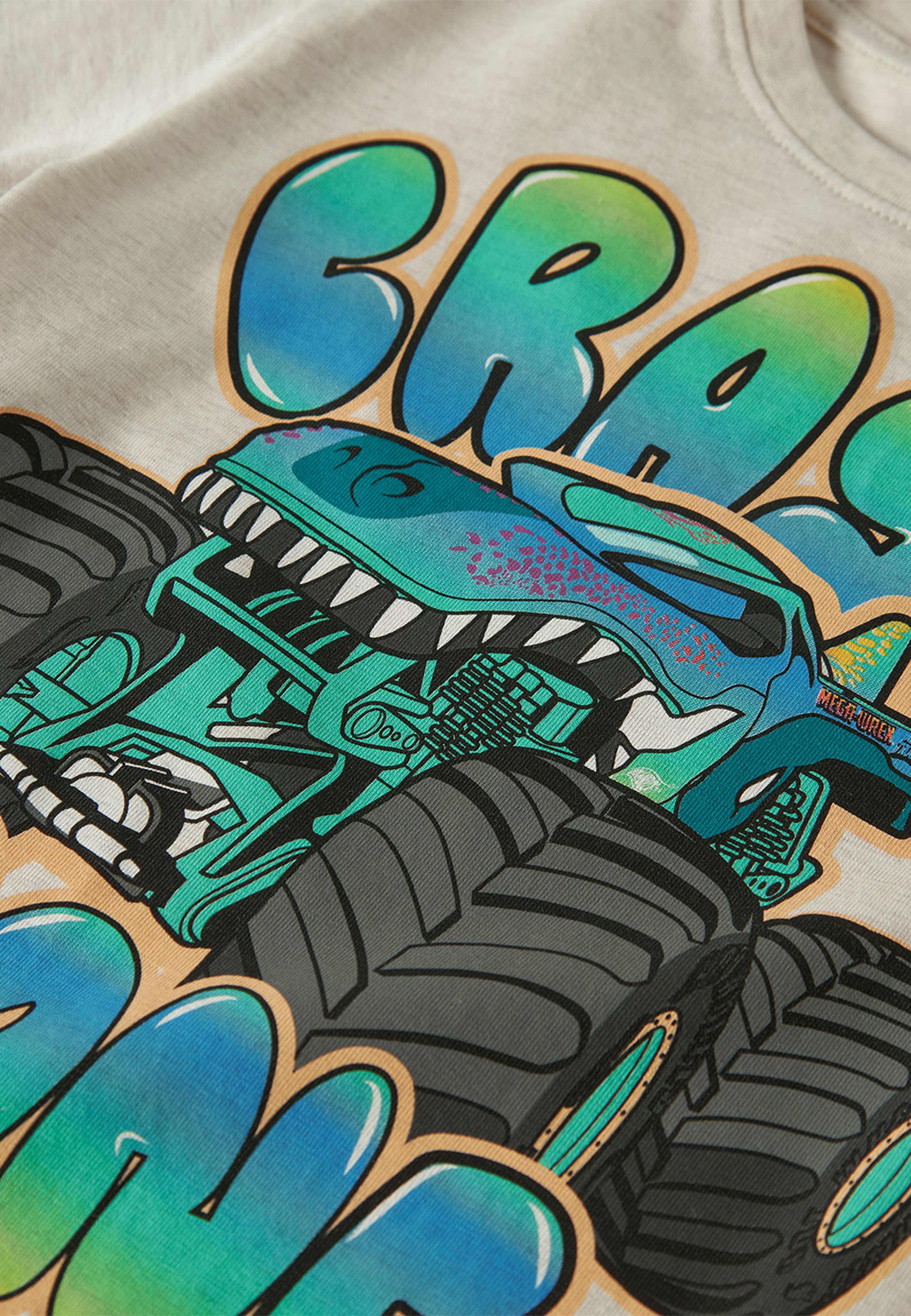 NMMMORE HOTWHEELS TOP, från Name It, i färgen Peyote Melange. Klicka för att öppna bilden i stort format