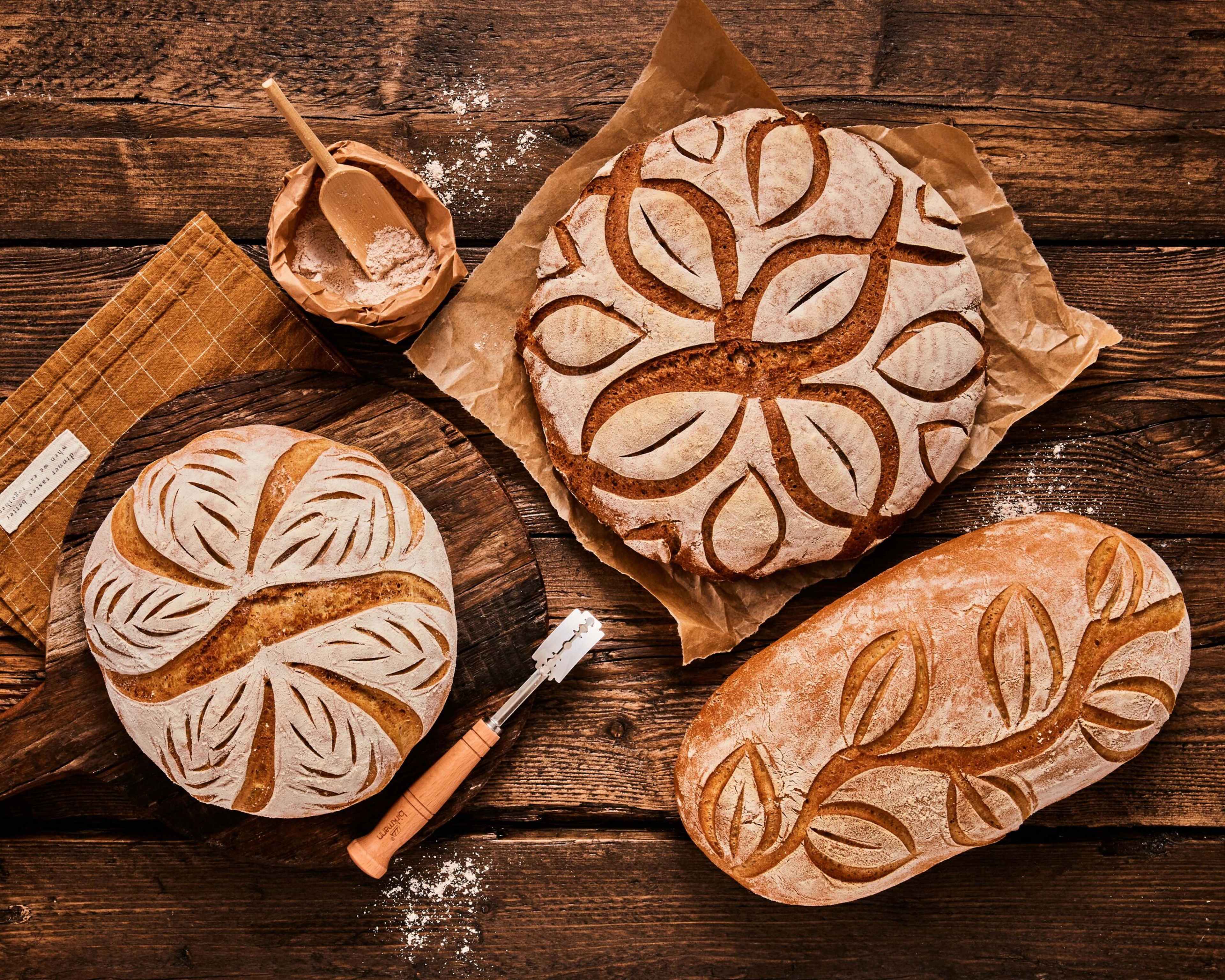 Jäskorg Rund Med Bomullsduk 25 cm, från Birkmann. Klicka för att öppna bilden i stort format