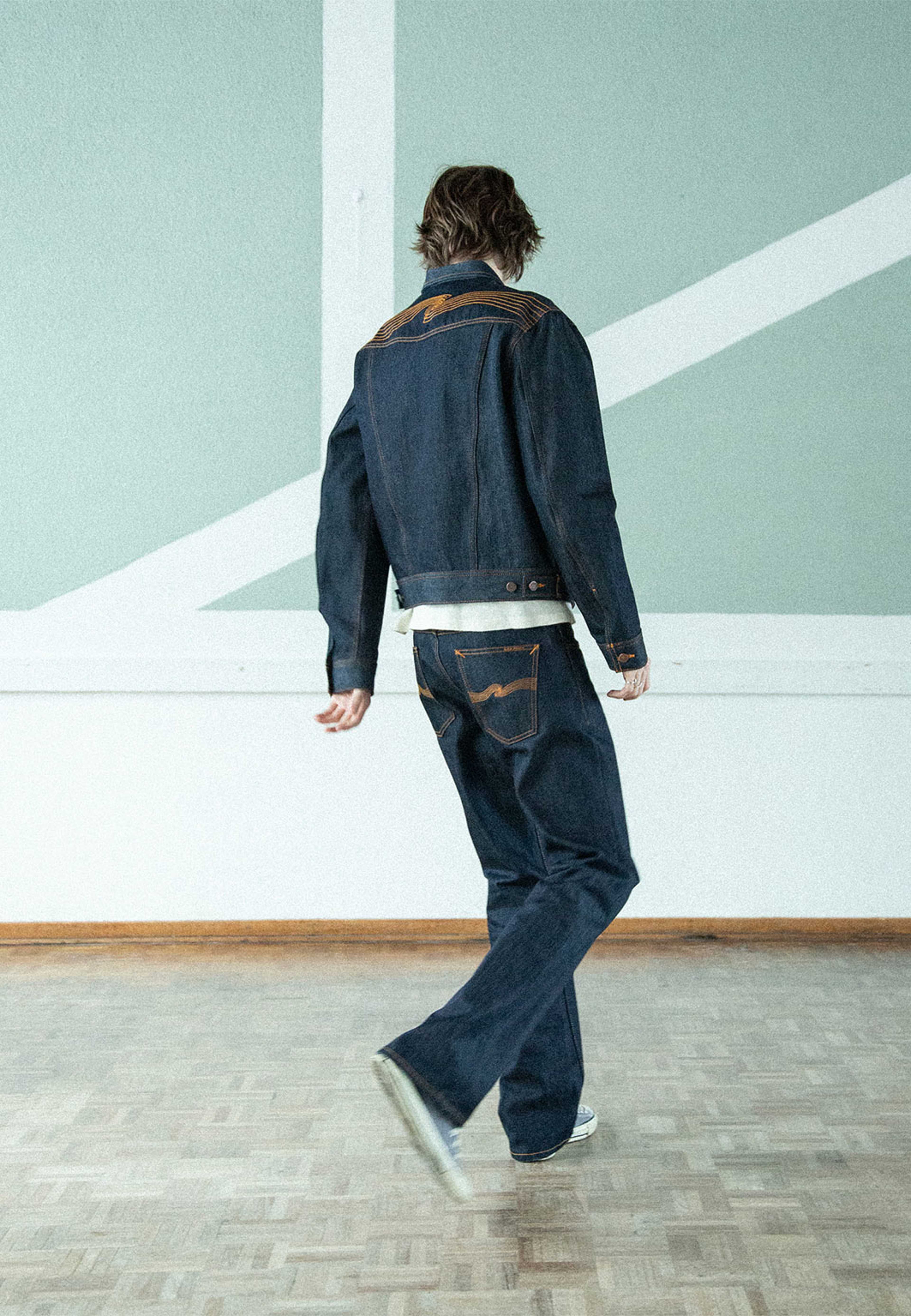 Conny Denim Jacket, från Nudie Jeans, i färgen Blue. Klicka för att öppna bilden i stort format