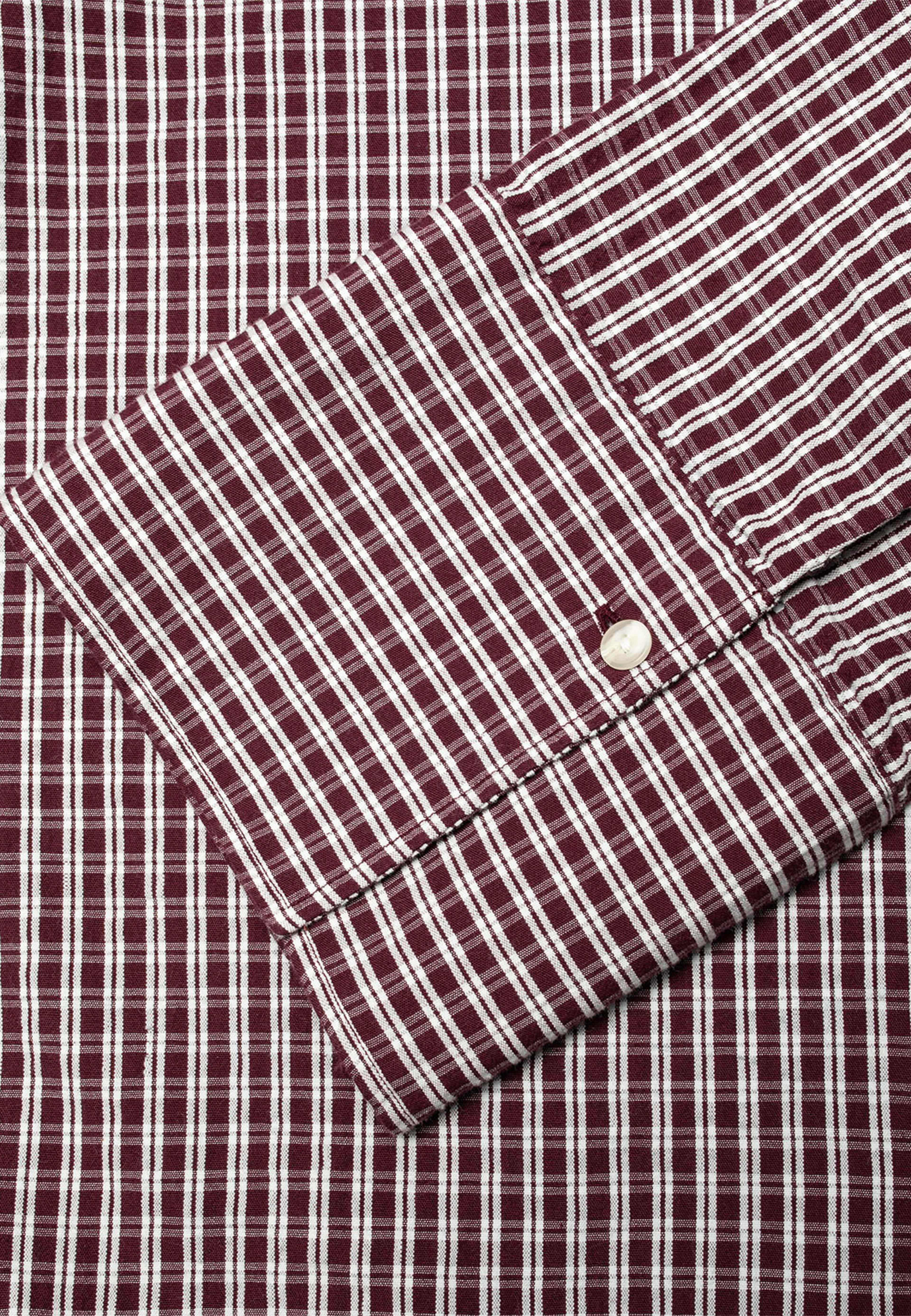 Sassa Shirt Check, från Nudie Jeans, i färgen Wine/Offwhite. Klicka för att öppna bilden i stort format
