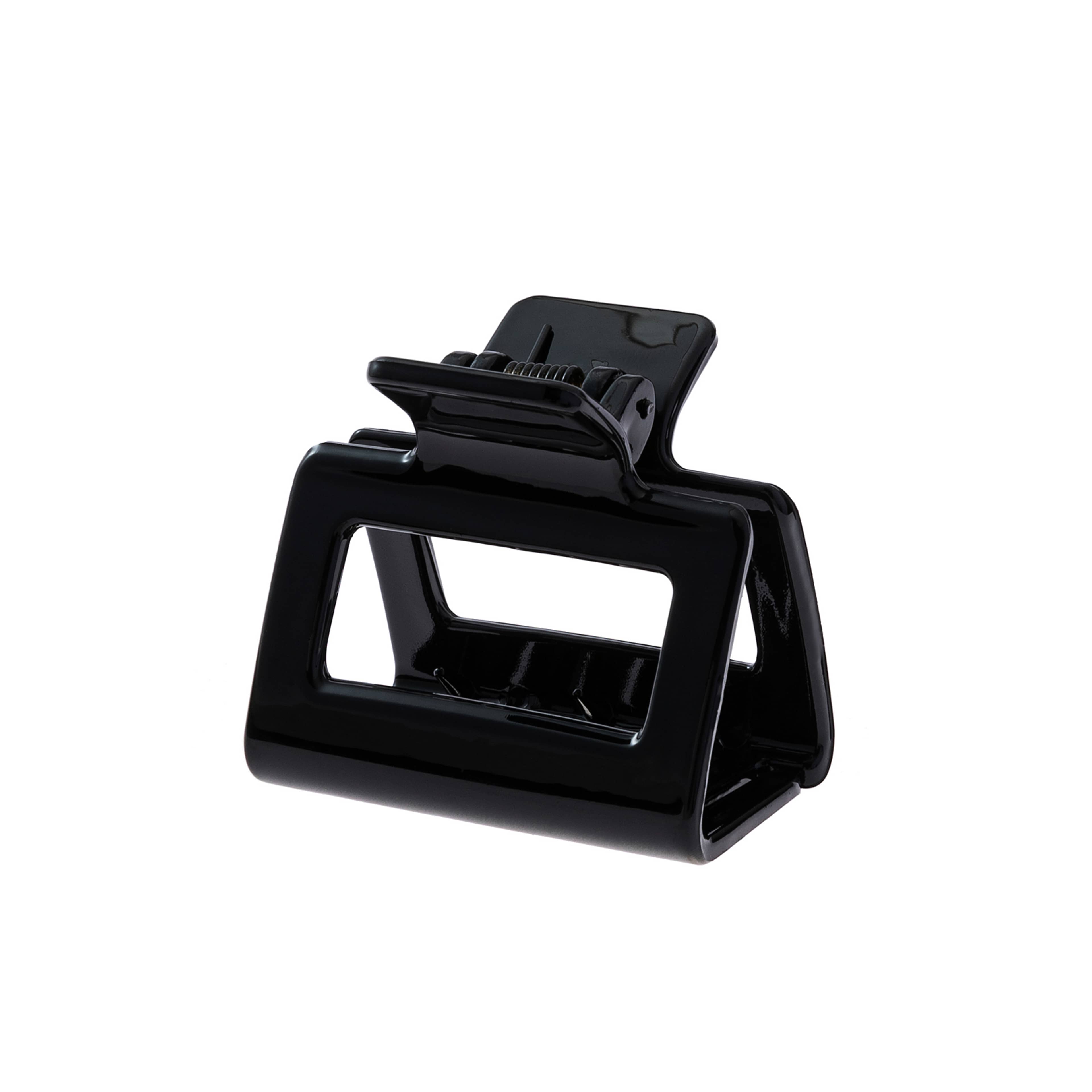 Hårklämma AURORA mini square, från Appear, i färgen Shiny Black. Klicka för att öppna bilden i stort format