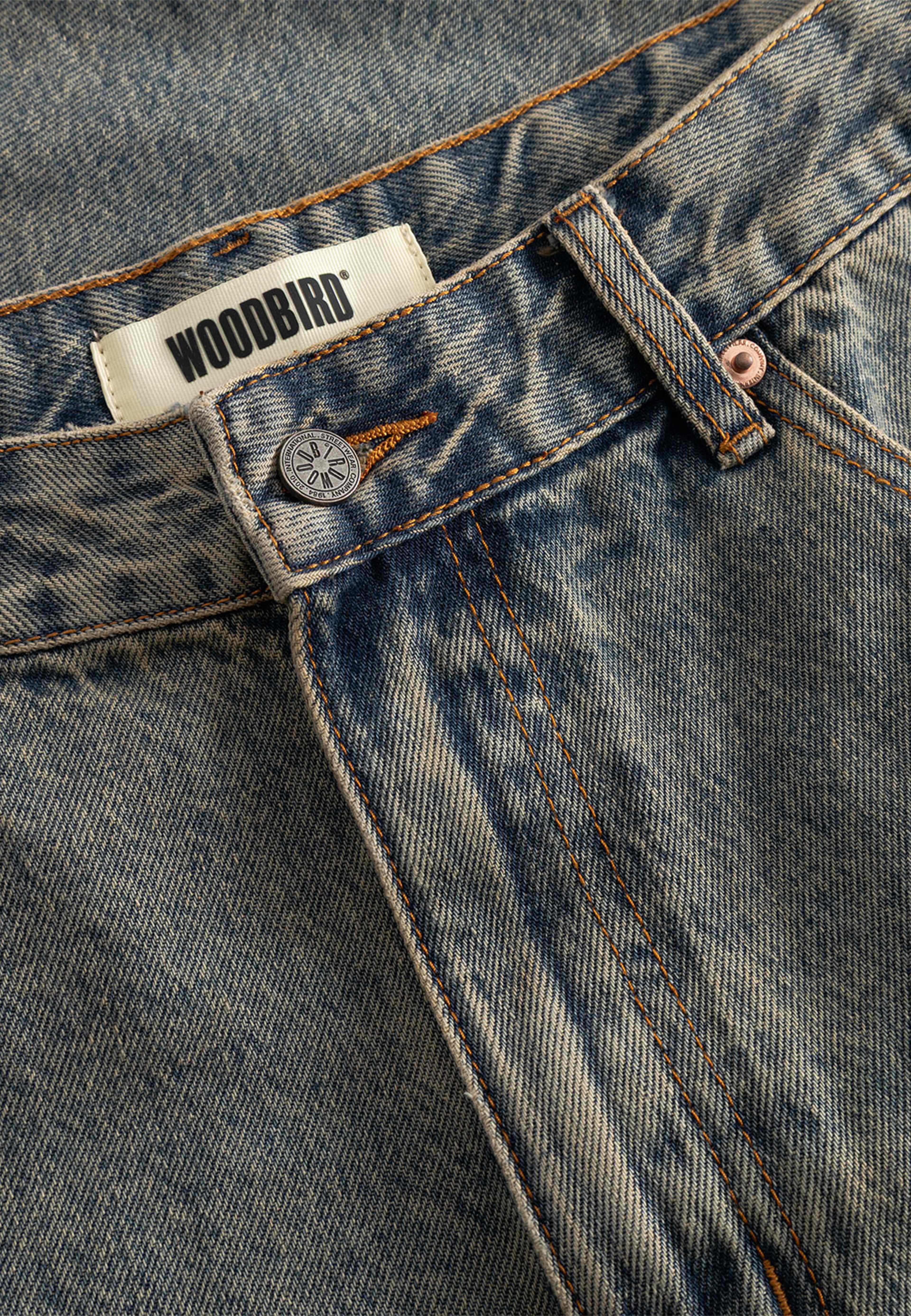 Yuto Aged Shorts, från Woodbird, i färgen Dark Blue. Klicka för att öppna bilden i stort format