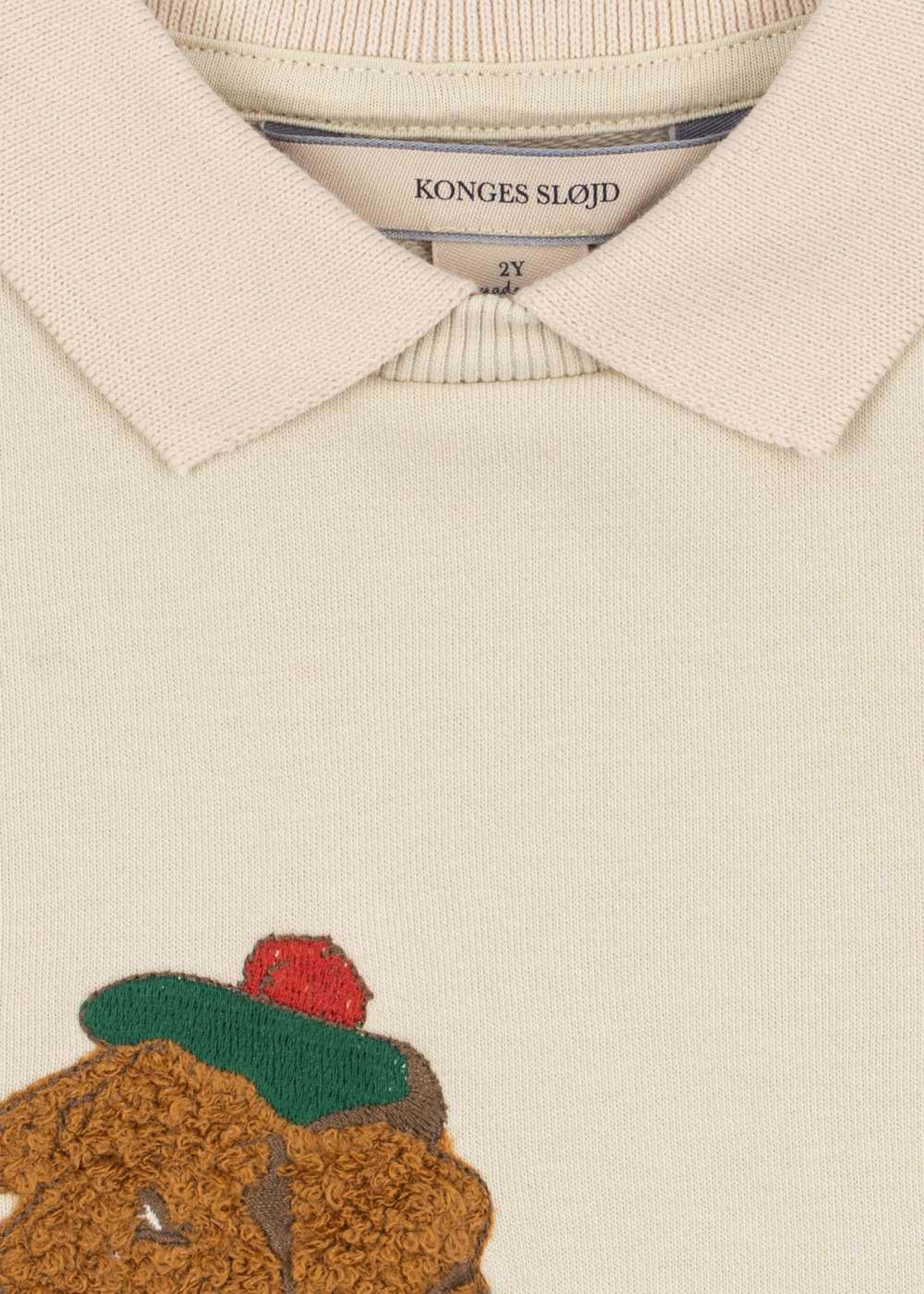 SPOTTY SWEAT SHIRT, från Konges Sløjd, i färgen Brown Rice. Klicka för att öppna bilden i stort format