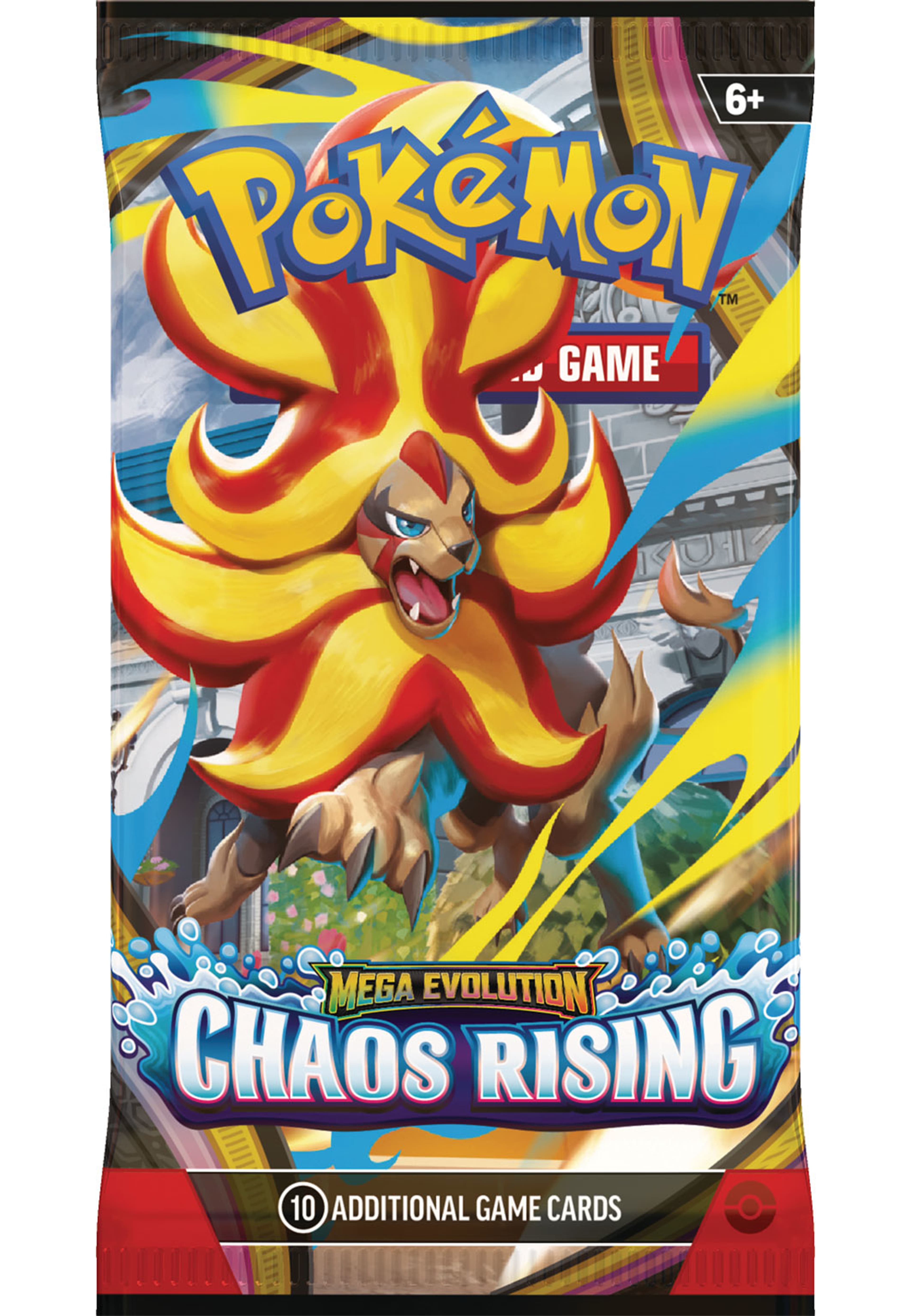 Pokémon ME04 Chaos Rising booster, från POKEMON. Klicka för att öppna bilden i stort format