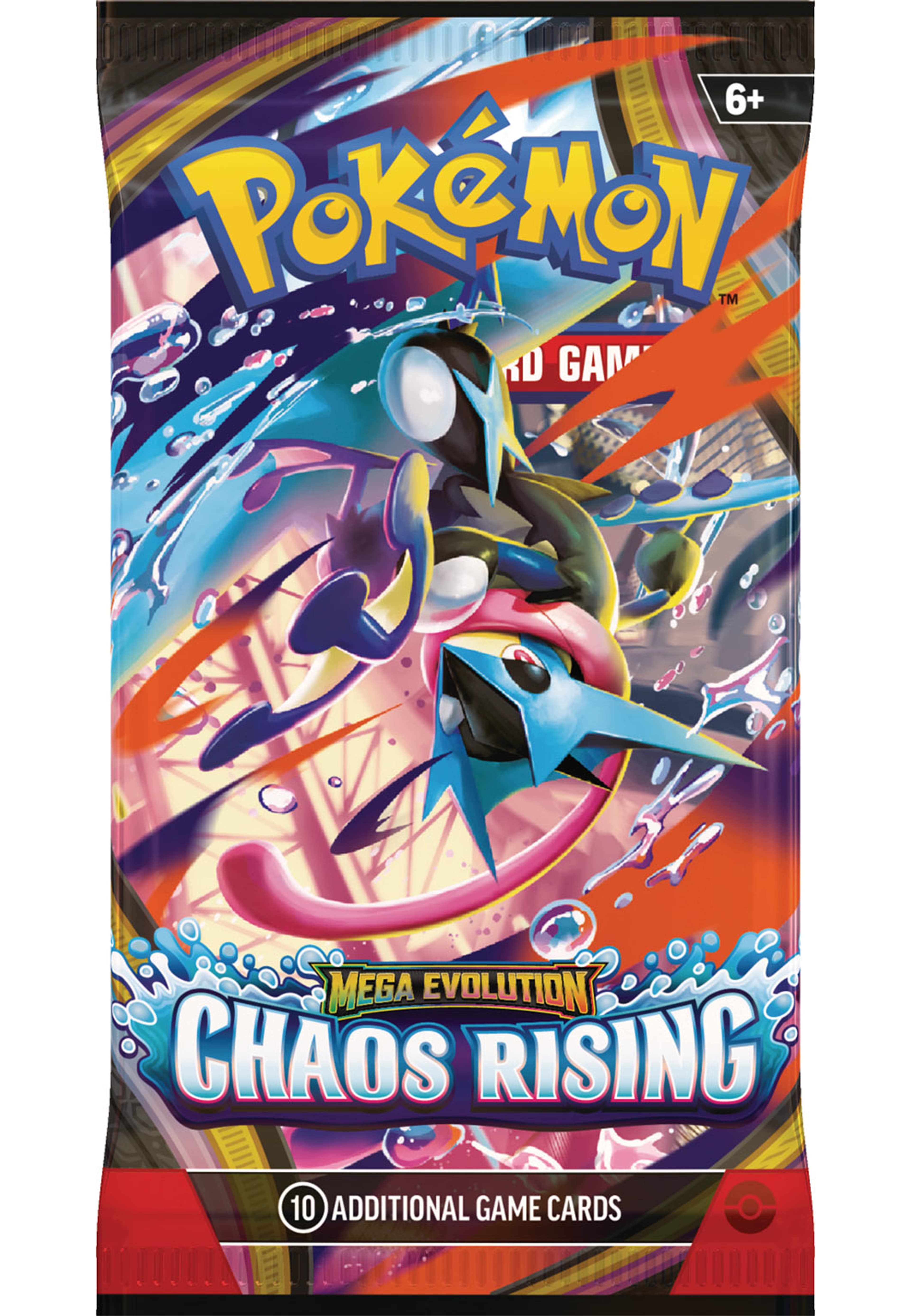 Pokémon ME04 Chaos Rising booster, från POKEMON. Klicka för att öppna bilden i stort format