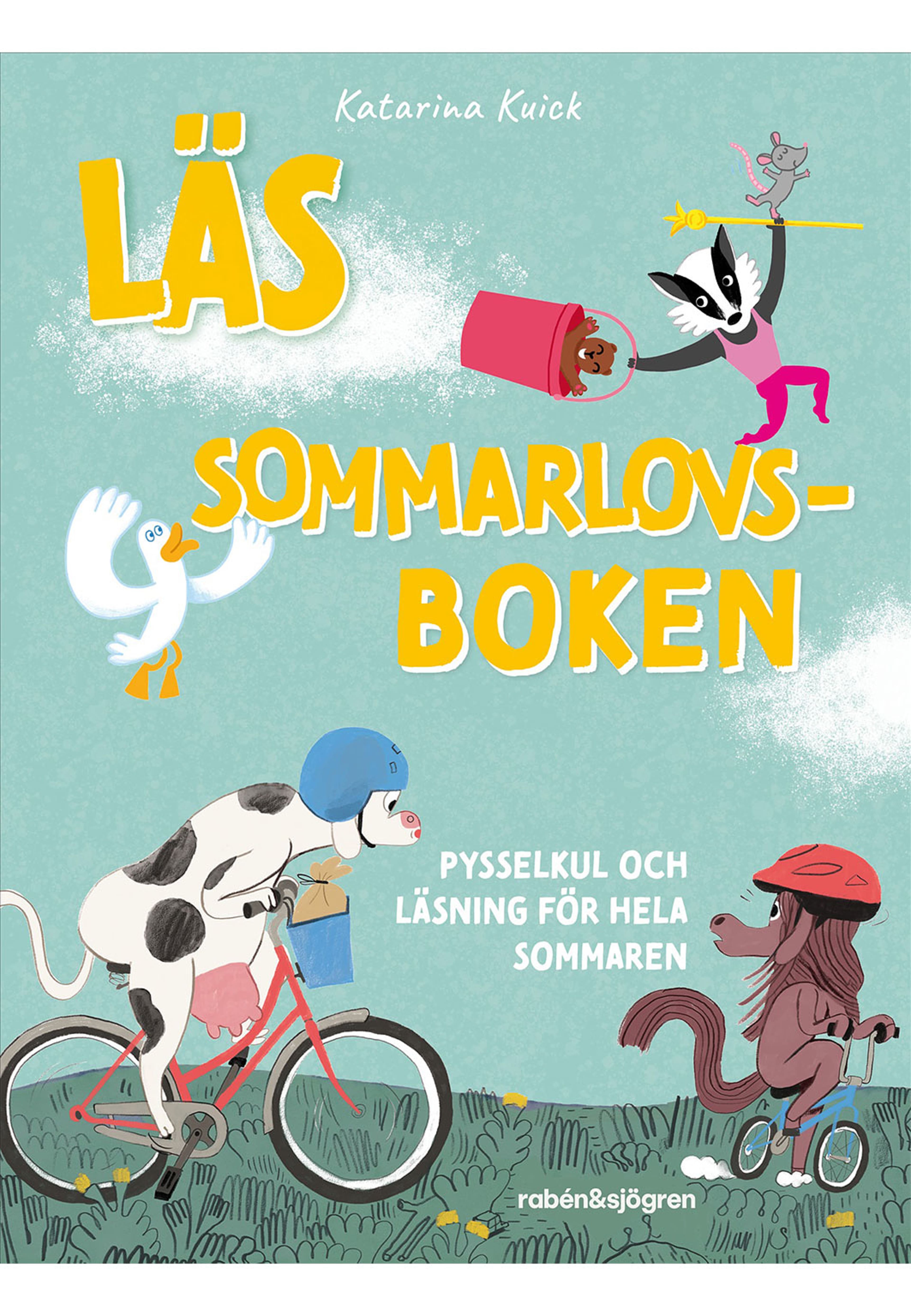 LÄS sommarlovsbok med klistermärken, från Ren. Klicka för att öppna bilden i stort format